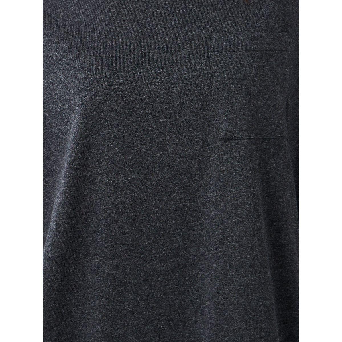 Styli Solid Dropped Shoulder Pocket Detail Nightdress with Side Slit-women-clothing-nightwear-nighties-image-3