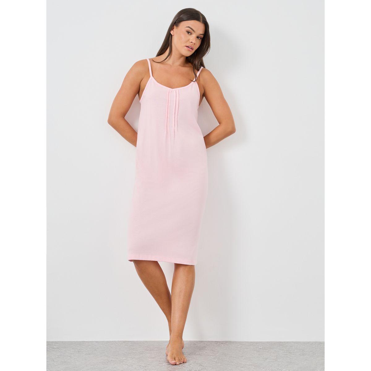 مجموعة من 2 قميص نوم بتفاصيل محزوزة-women-clothing-nightwear-nighties-image-2