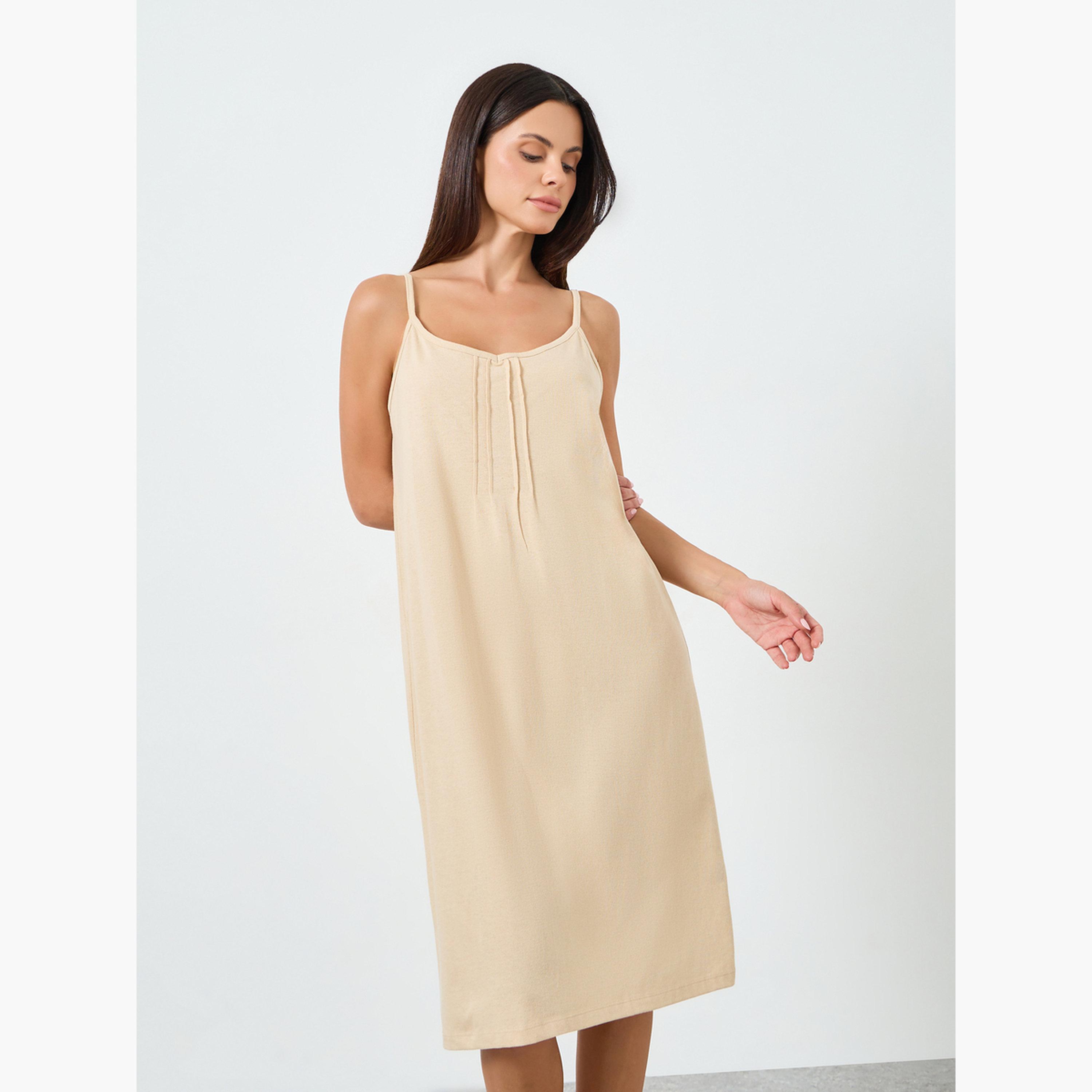Styli Pack of 2 - Women Striped Slipdress-women-clothing-nightwear-nighties-image-1