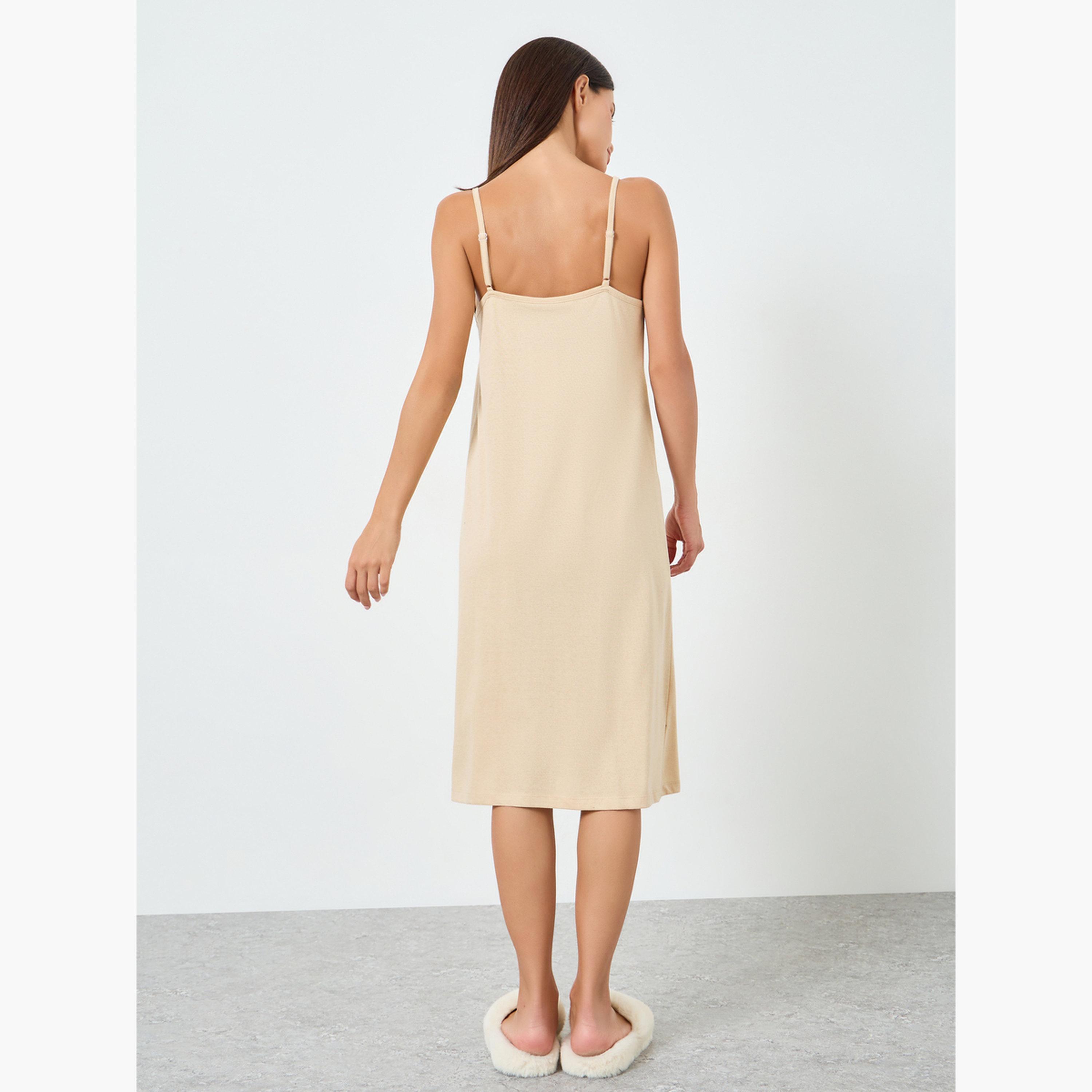 Styli Pack of 2 - Women Striped Slipdress-women-clothing-nightwear-nighties-image-3
