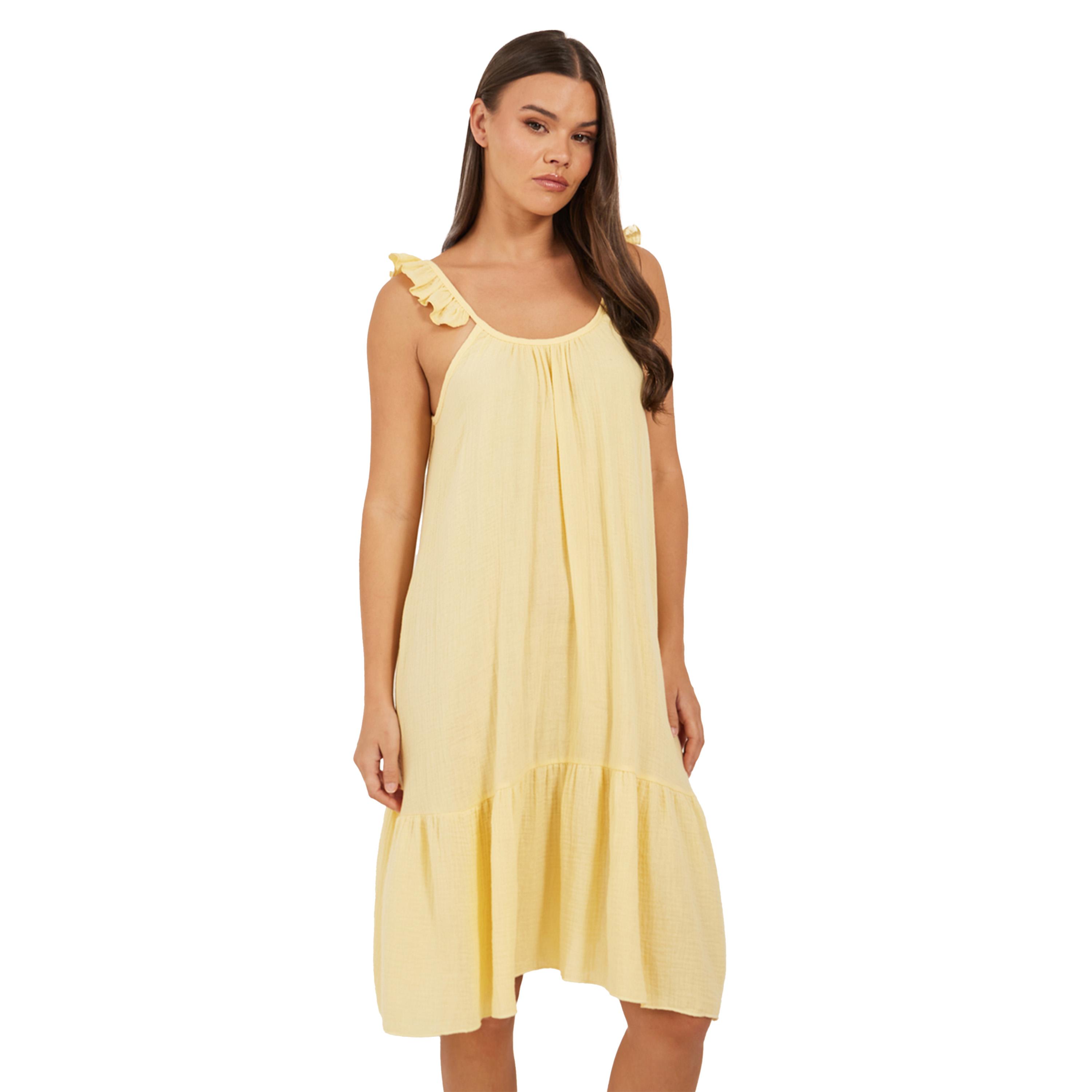 Styli Ruffled Hem Strappy Scoop Neck Slip Dress-women-clothing-nightwear-nighties-image-2