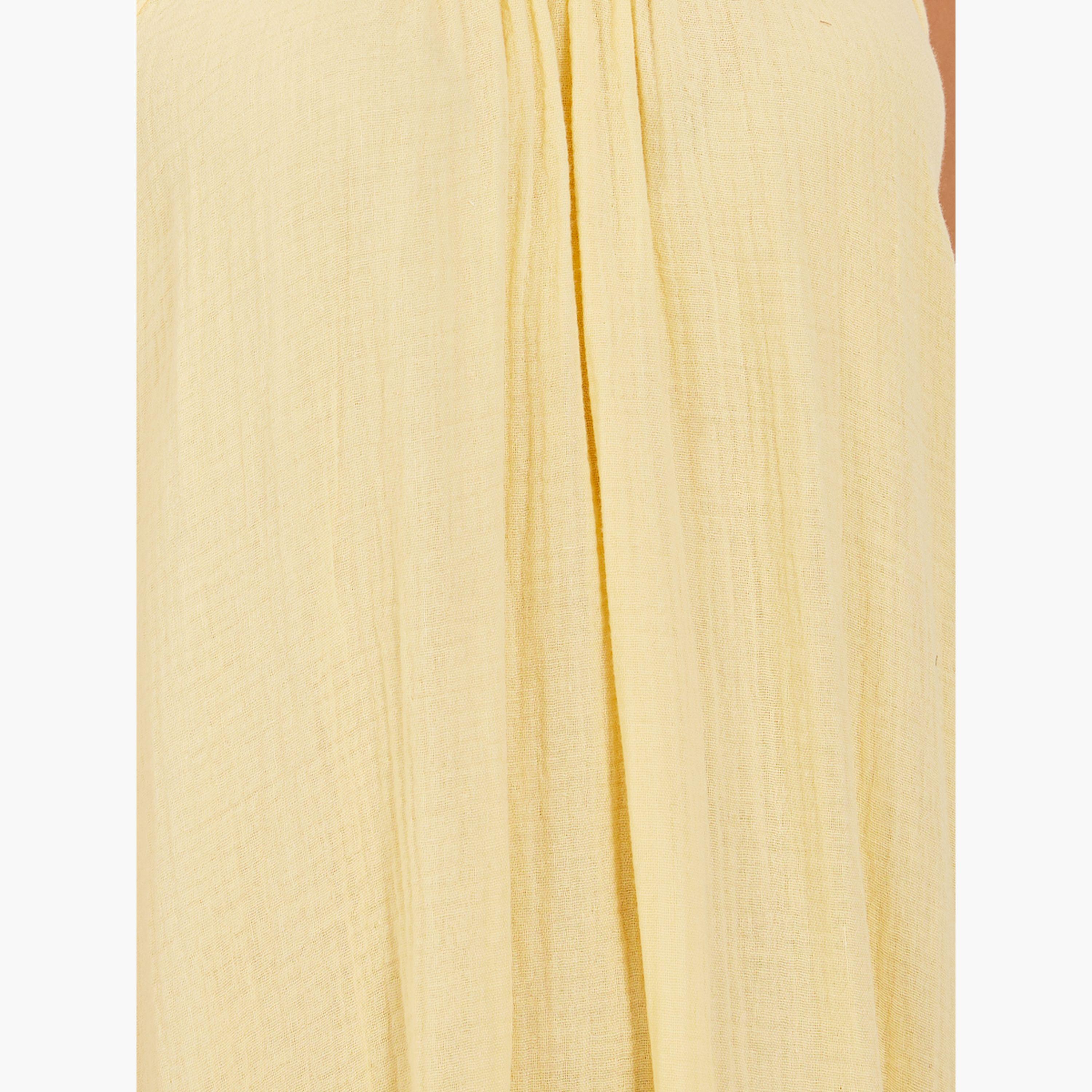 Styli Ruffled Hem Strappy Scoop Neck Slip Dress-women-clothing-nightwear-nighties-image-3