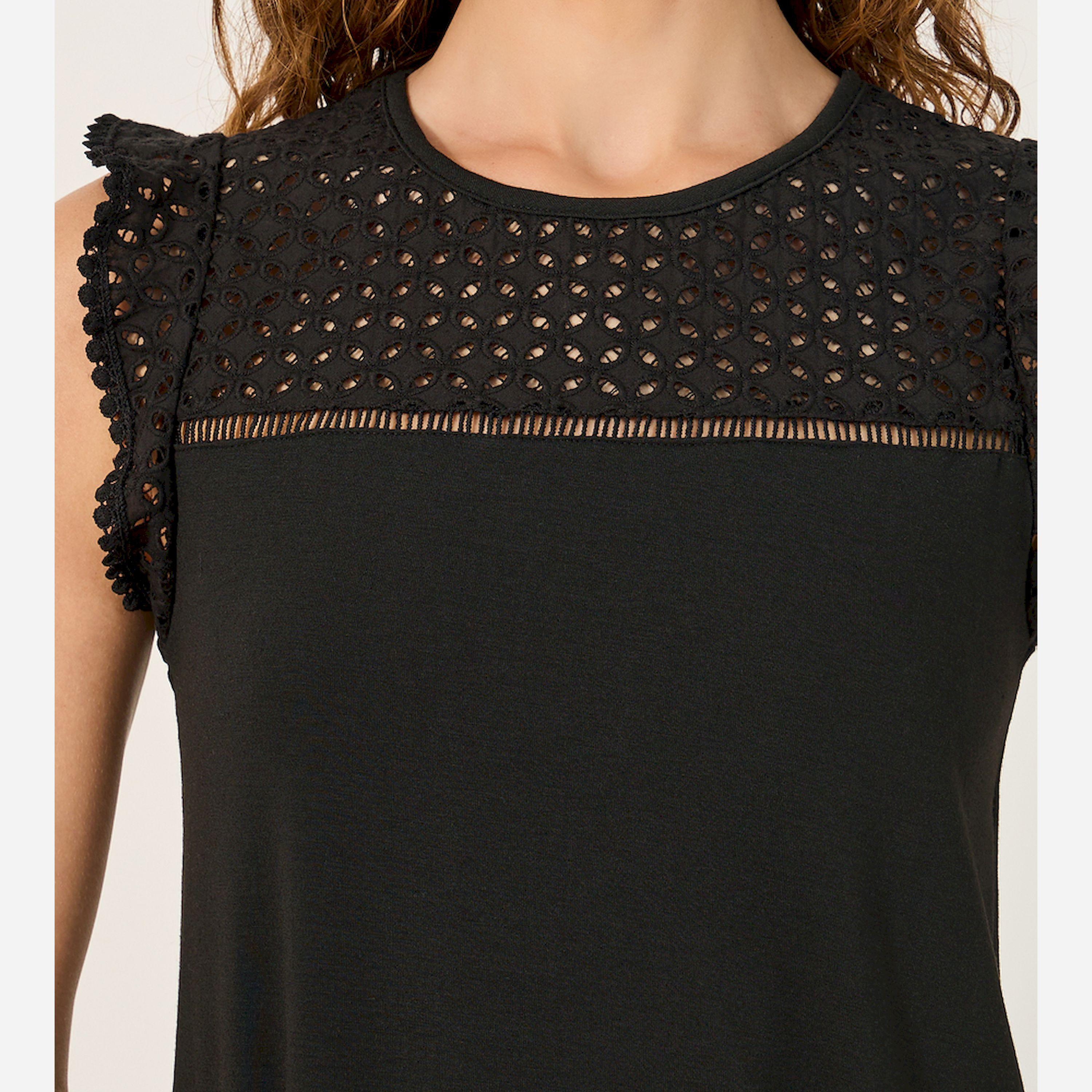 ستايلي - أنوايند فستان نوم بطول الركبة مع حافة كرات صوفية شيفلي-women-clothing-nightwear-nighties-image-3