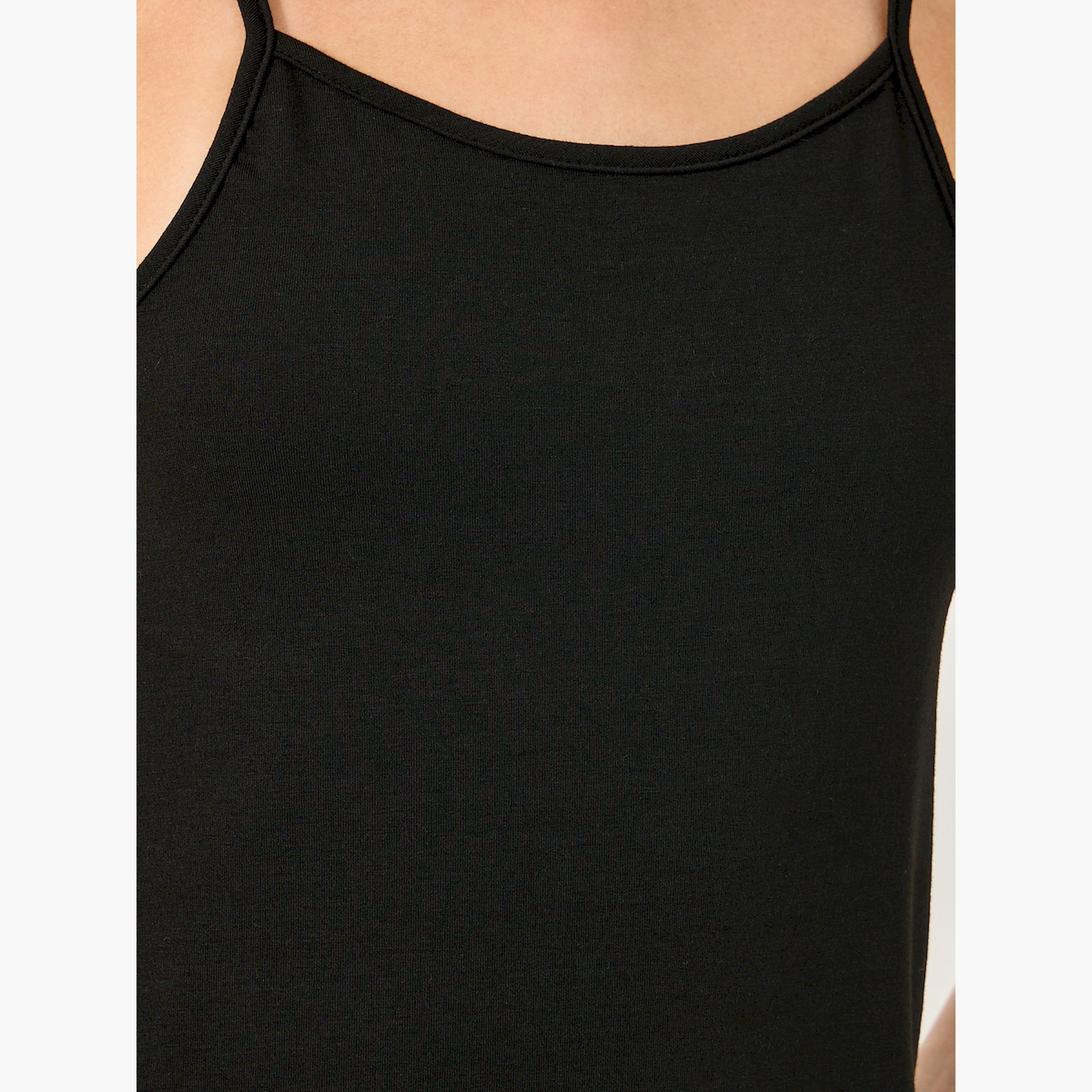 ستايلي -  فستان سهل الارتداء بتفاصيل دانتيل وحمالات-women-clothing-nightwear-nighties-image-3