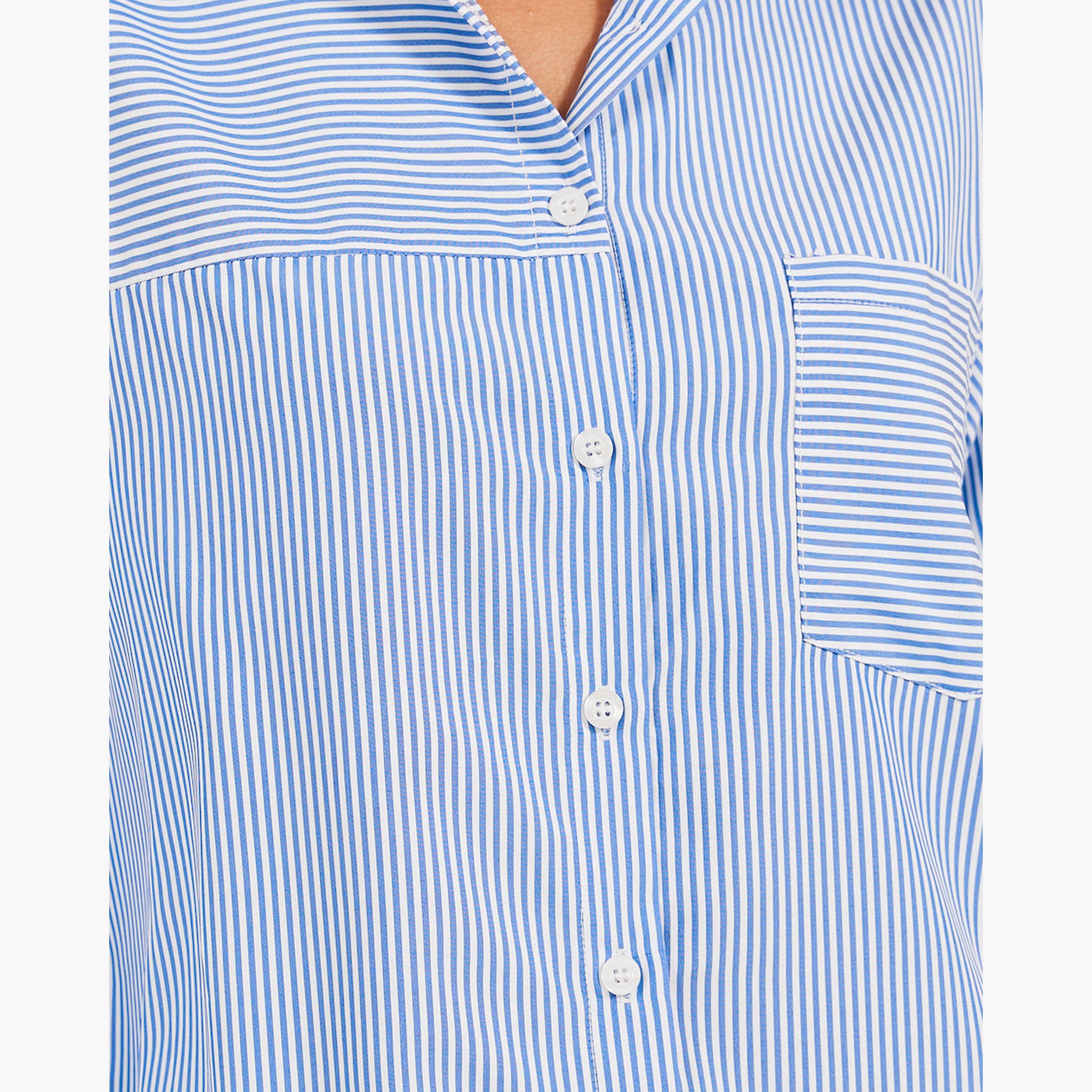 Take Two Striped Pocket Detail Regular Fit Shirt-women-clothing-shirtsandblouses-shirts-image-5