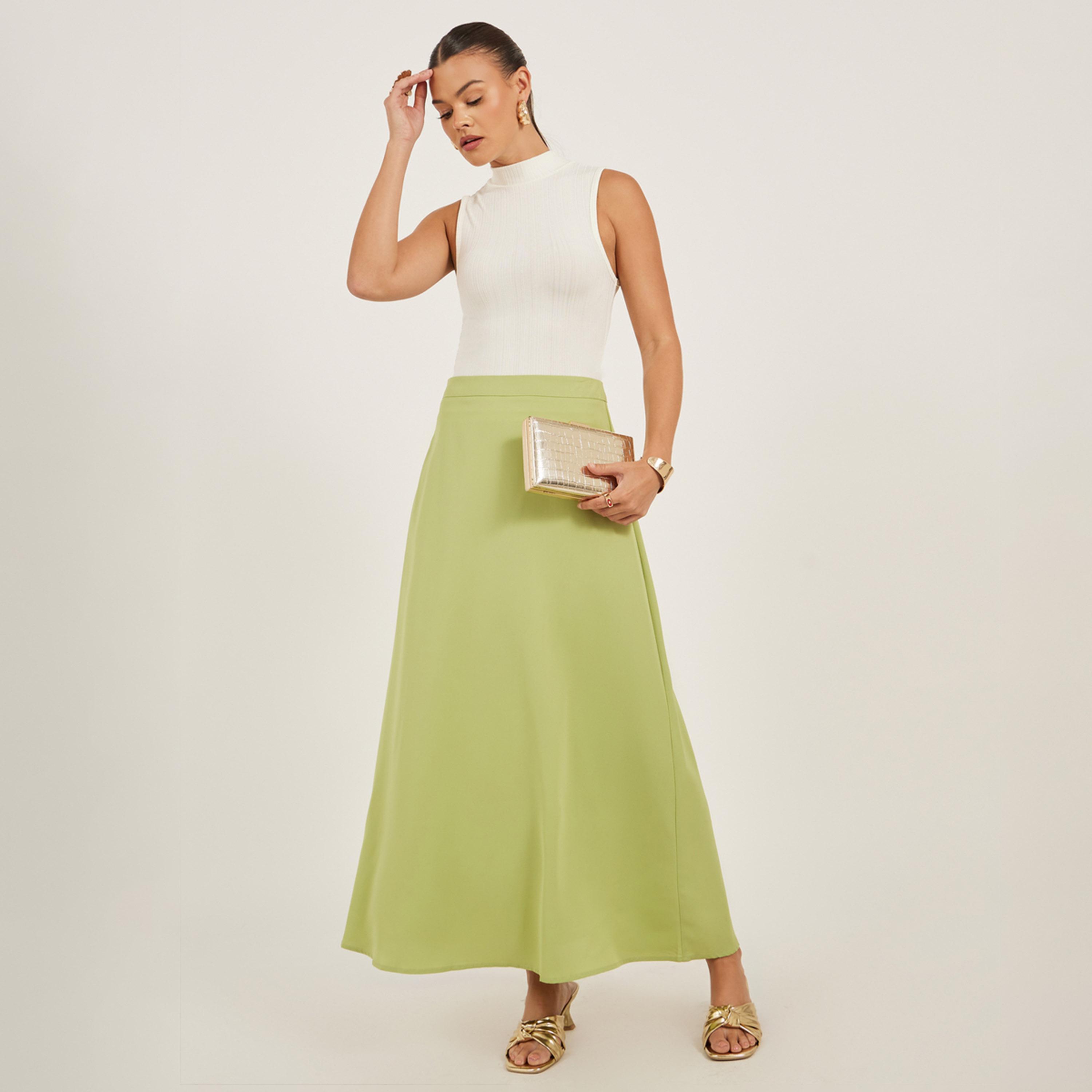 Take Two Solid A-Line Maxi Skirt-women-clothing-bottoms-skirts-image-1