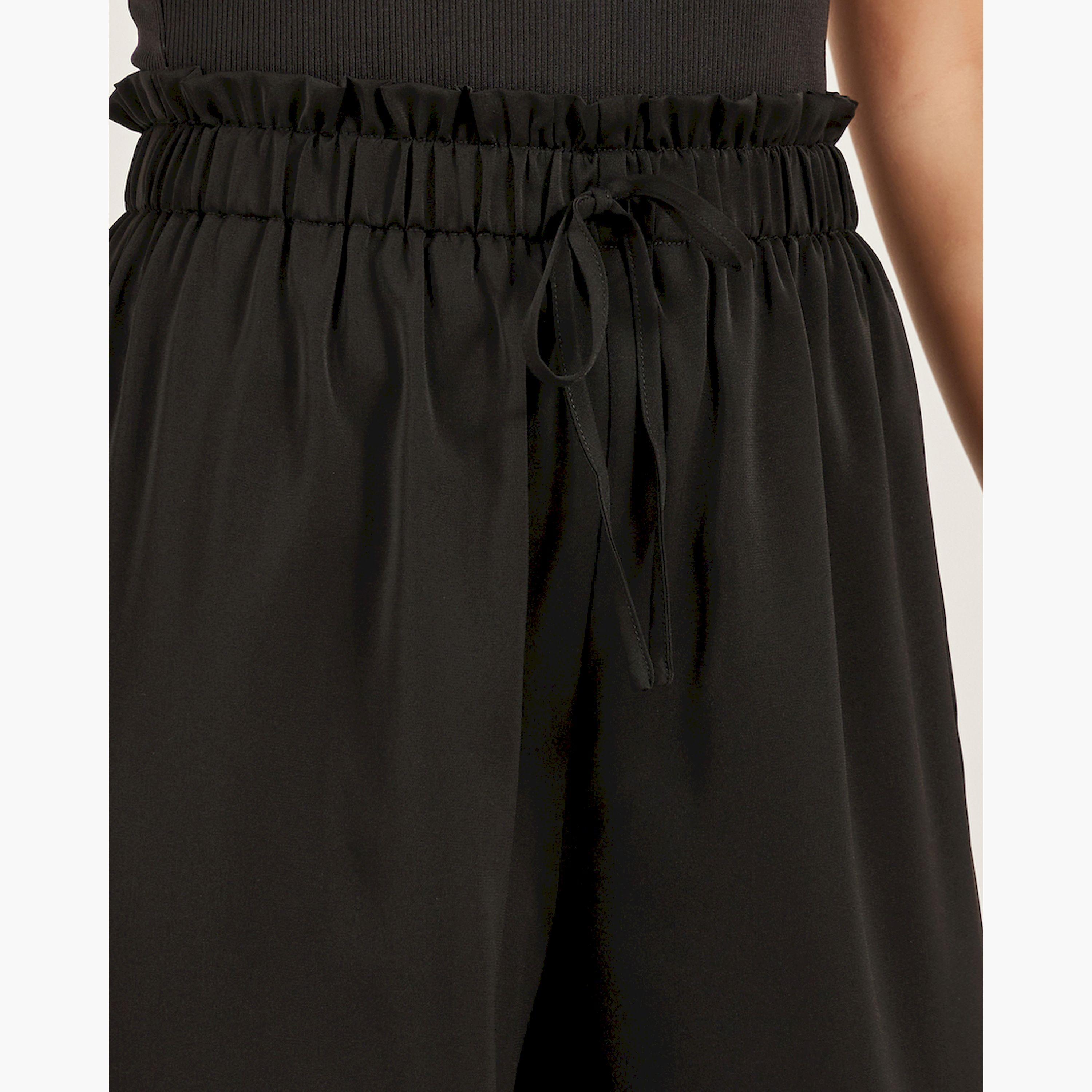 Take Two Solid Straight Leg Culotte Pants with Elastic Waistband-women-clothing-bottoms-trousers-image-3