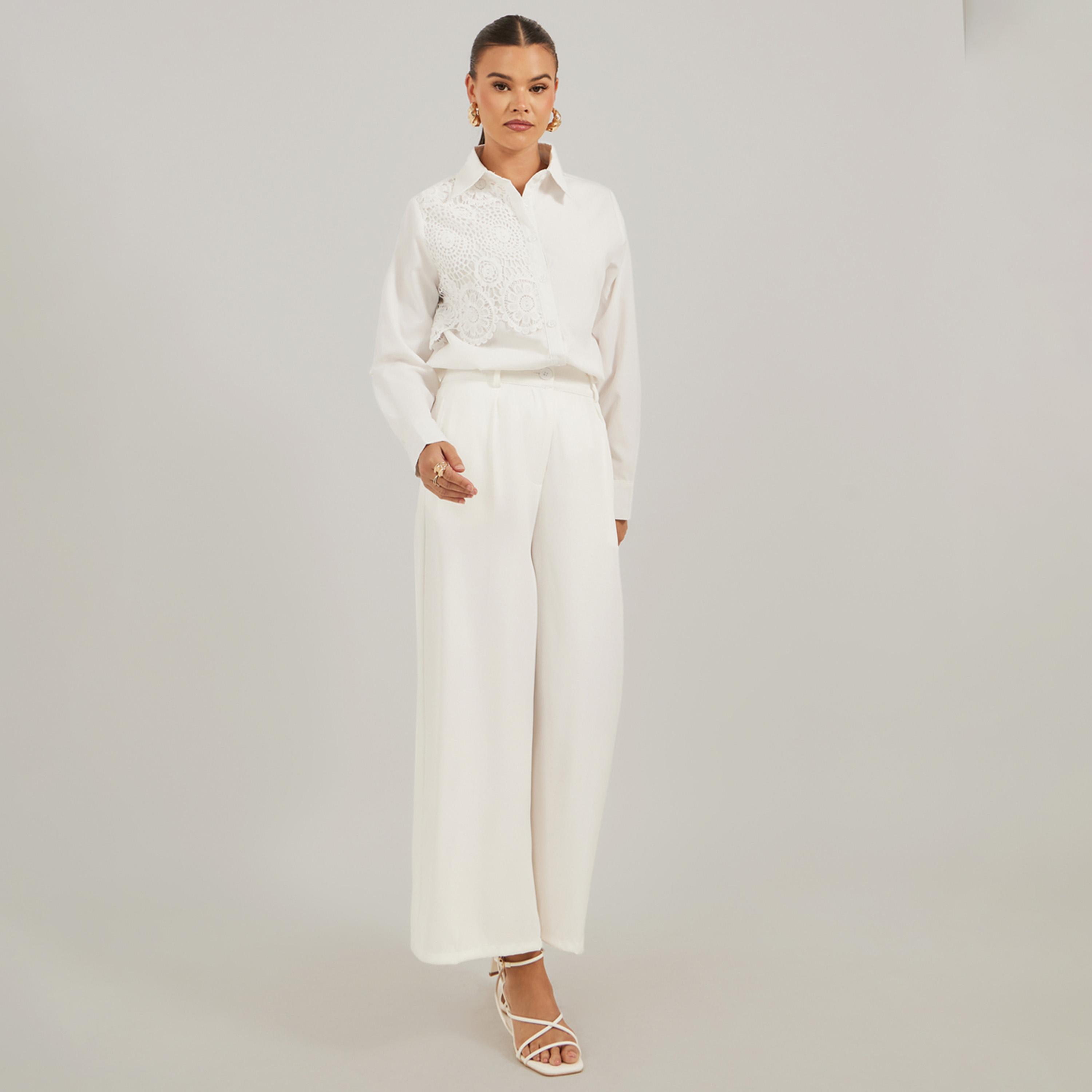 Take Two Embroidery Patch Detail Regular Fit Shirt-women-clothing-shirtsandblouses-shirts-image-2