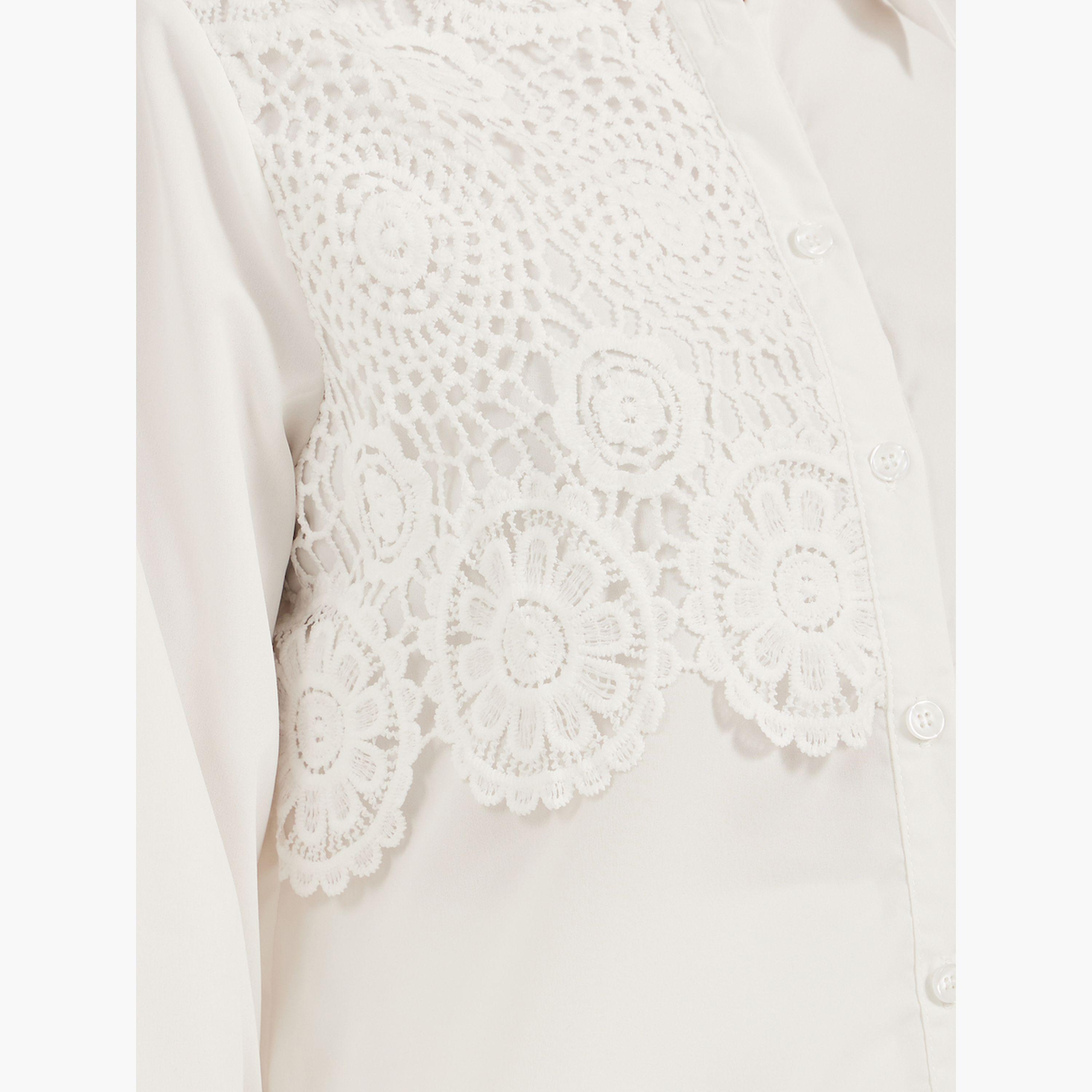 Take Two Embroidery Patch Detail Regular Fit Shirt-women-clothing-shirtsandblouses-shirts-image-4