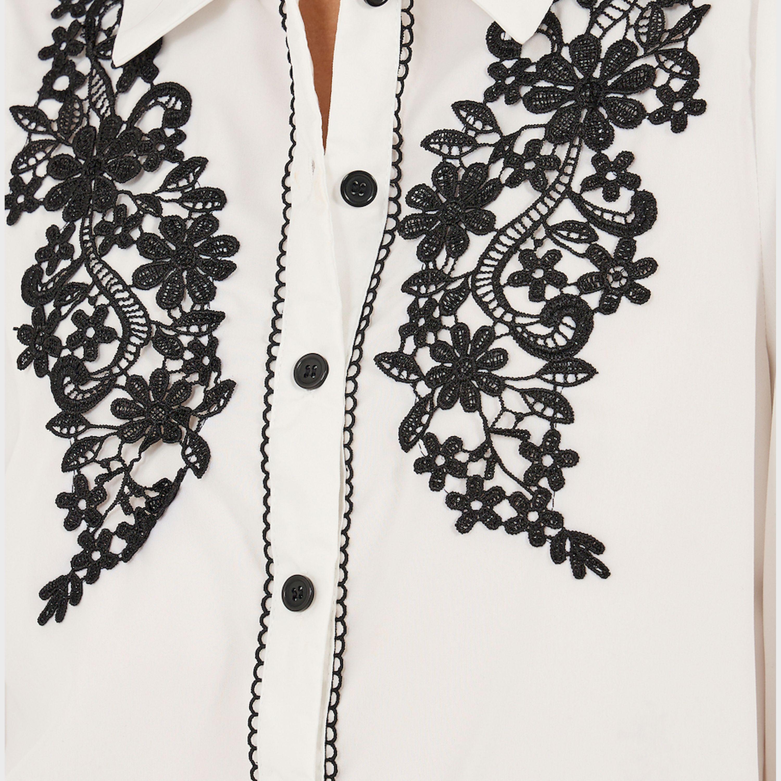 Take Two Regular Fit Lace Insert Collared Shirt-women-clothing-shirtsandblouses-shirts-image-4