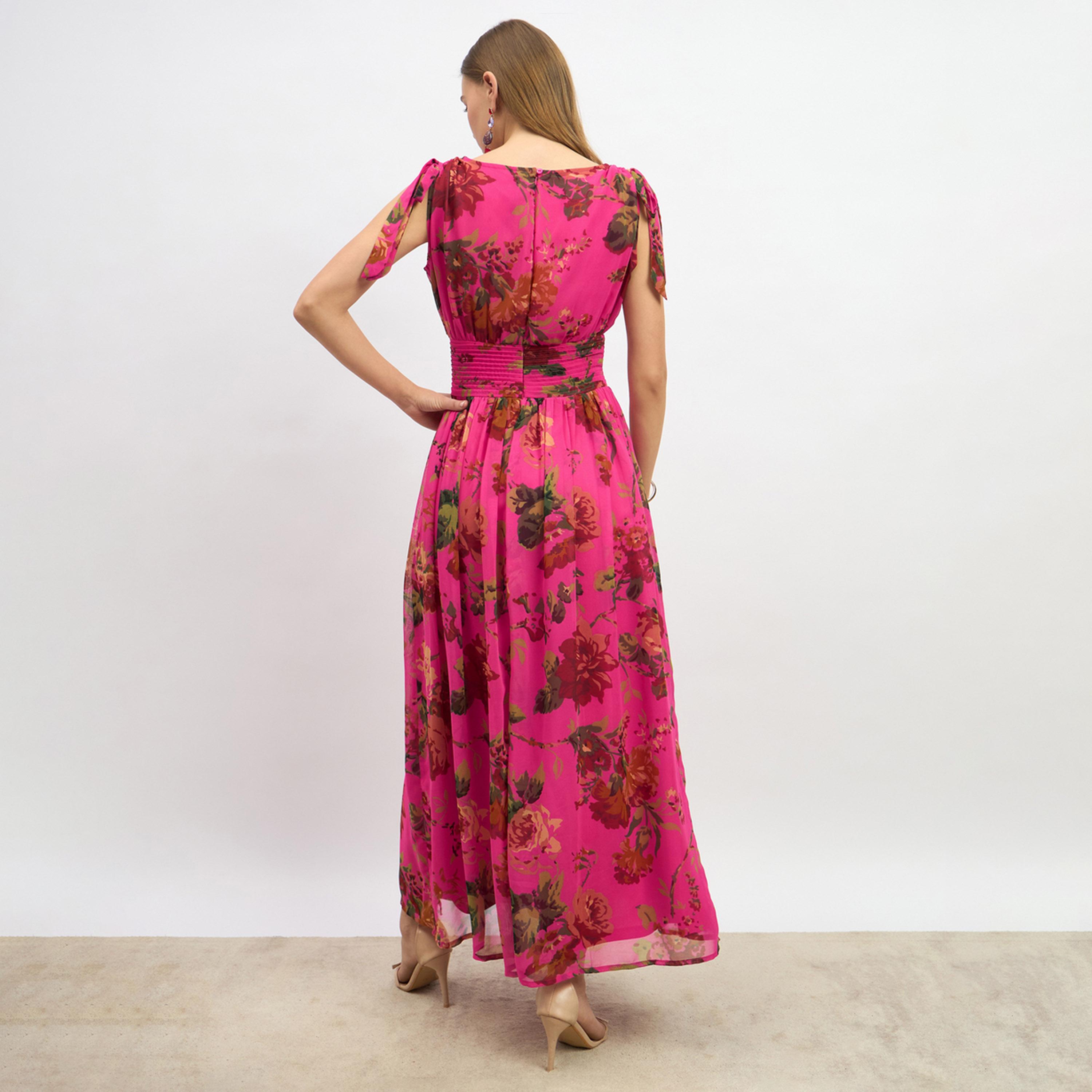 ستايلي - فستان ماكسي بدون أكمام بطبعة زهور-women-clothing-dresses-image-5