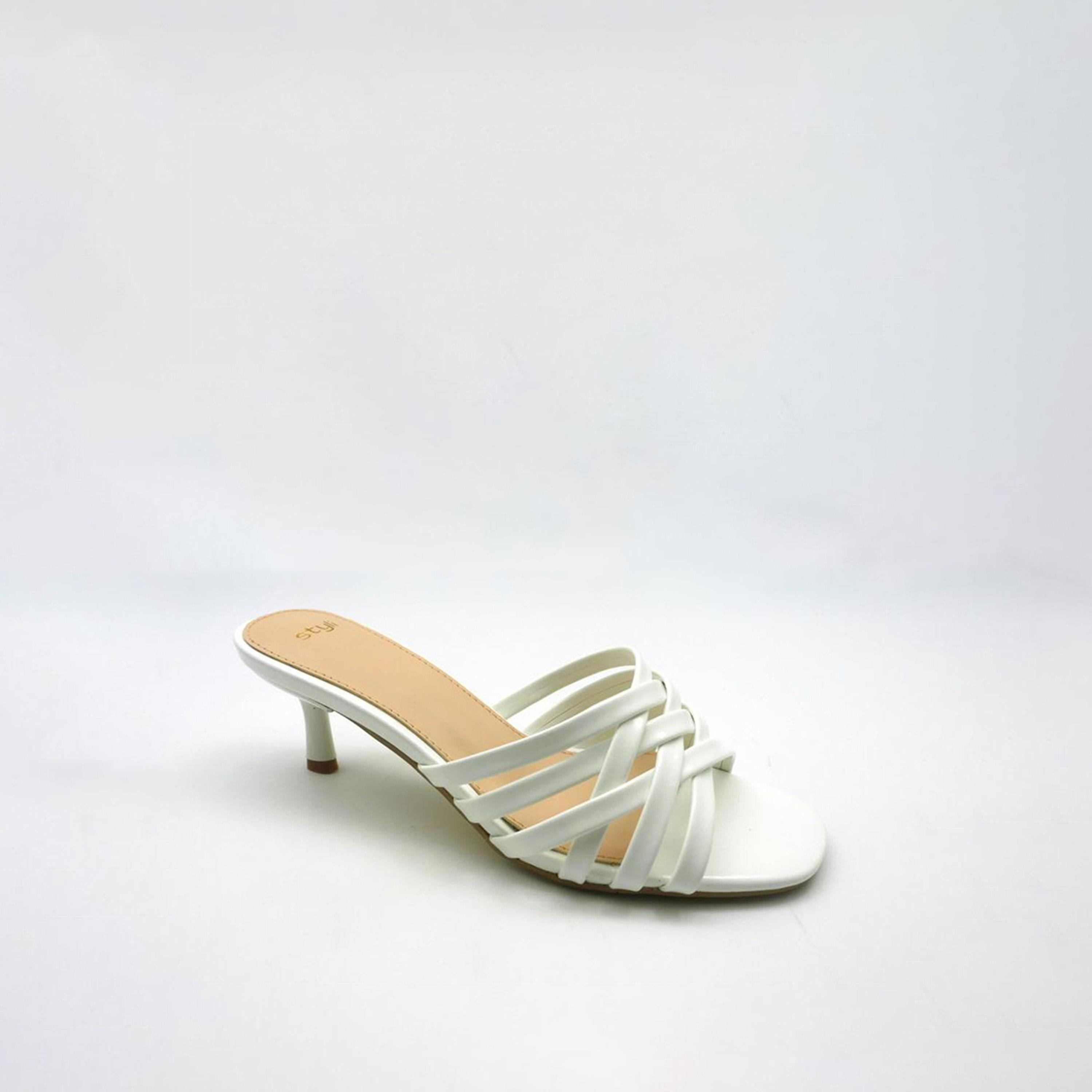 Styli Criss Cross Open Toe Stiletto Heel Sandals-women-shoes-sandals-heeled-image-1