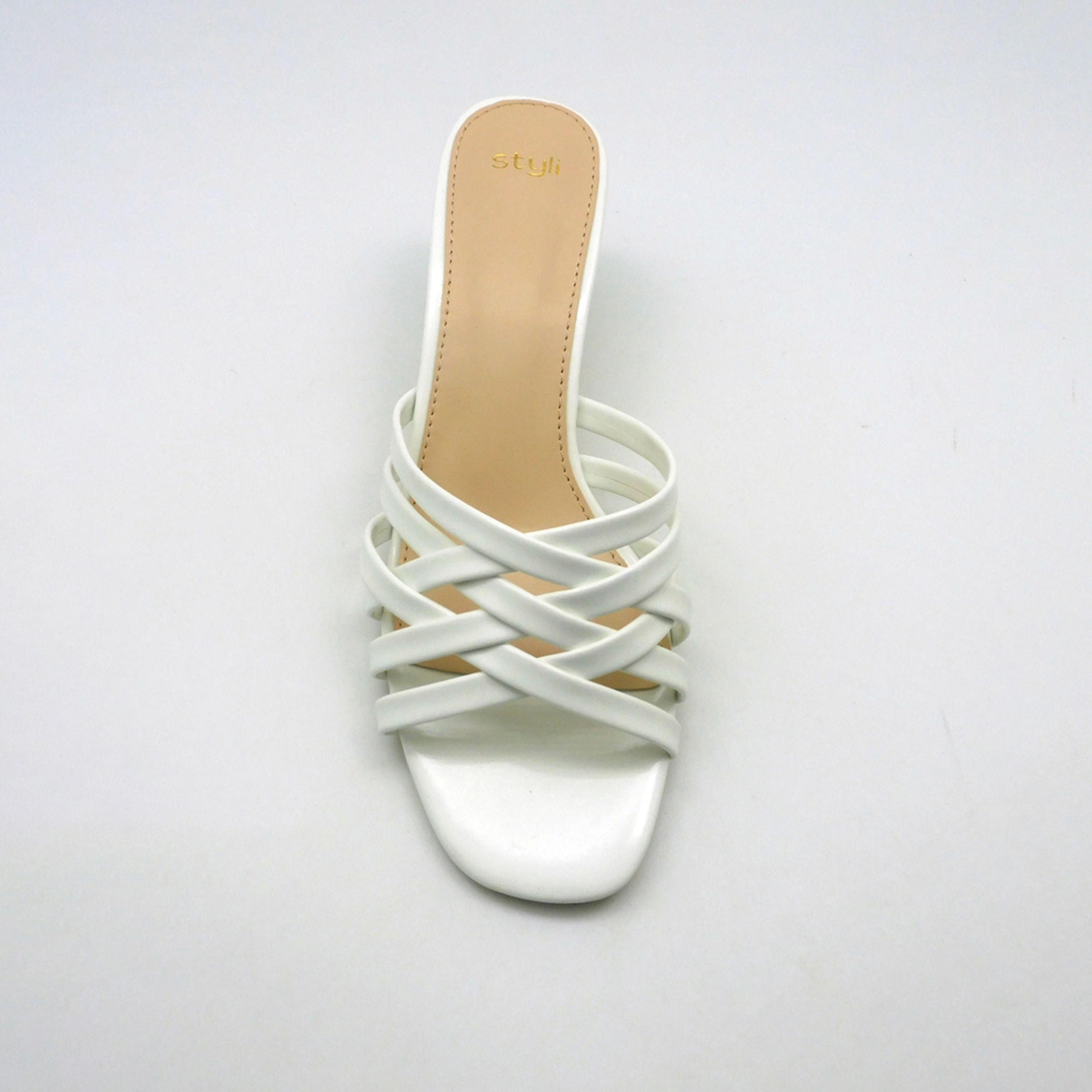 Styli Criss Cross Open Toe Stiletto Heel Sandals-women-shoes-sandals-heeled-image-2
