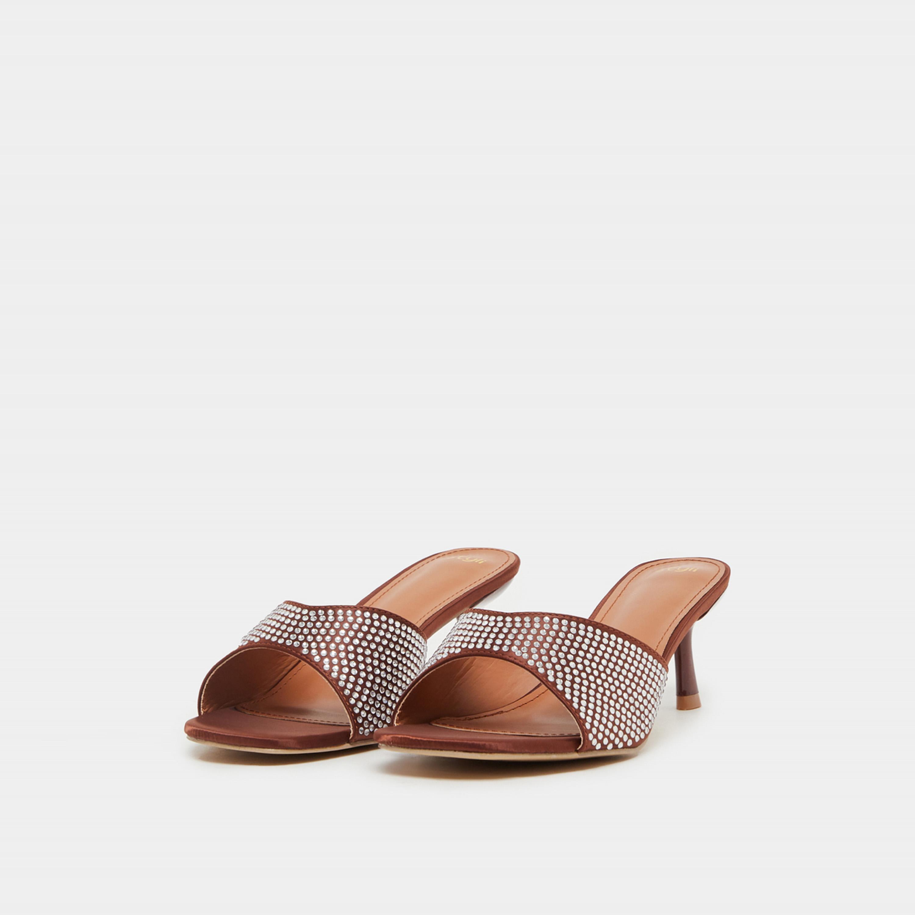 ستايلي - صندل مزين بمقدمة مفتوحة وكعب صغير-women-shoes-sandals-heeled-image-2