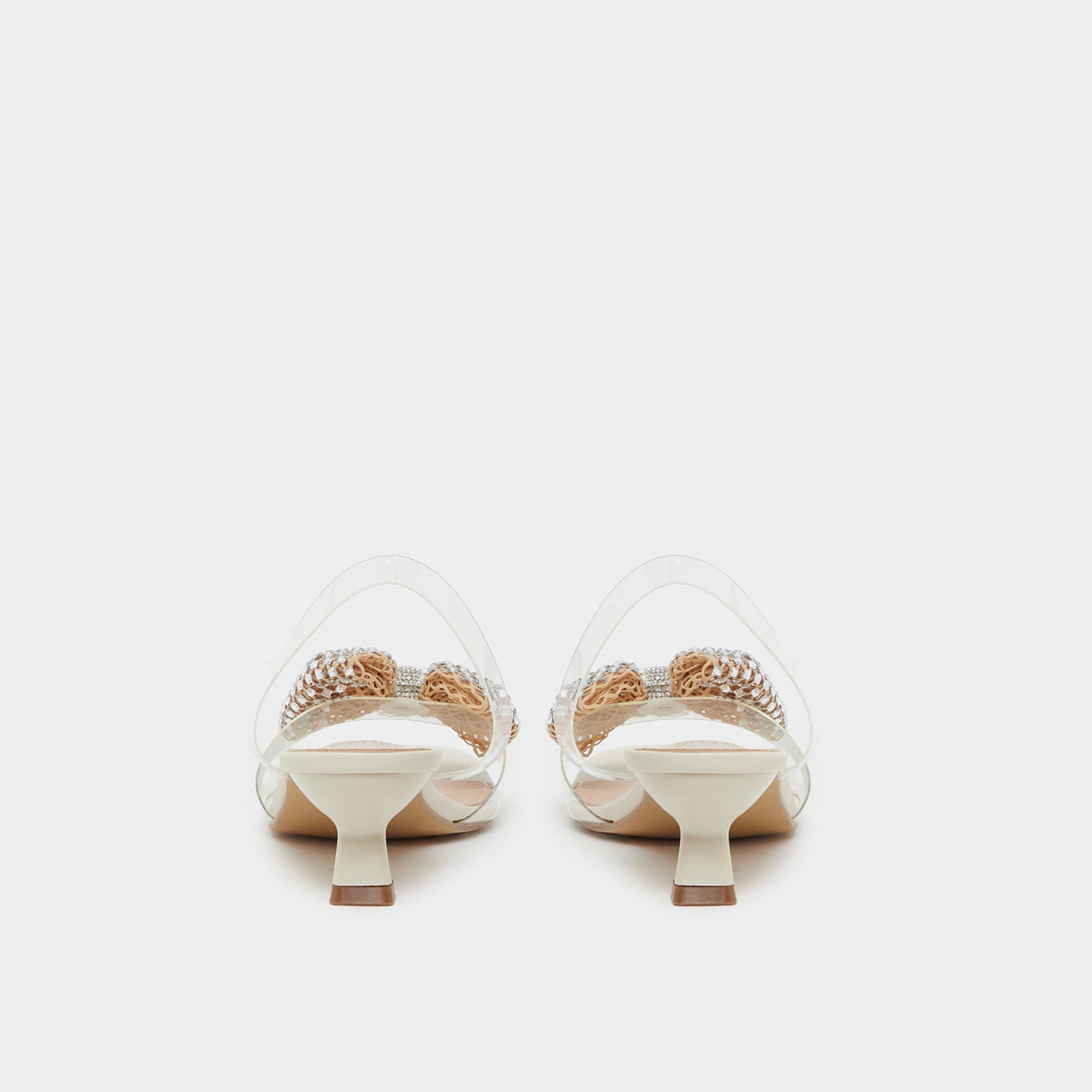 ستايلي - صندل كعب صغير بحزام شفاف مزين بفيونكة-women-shoes-sandals-heeled-image-4
