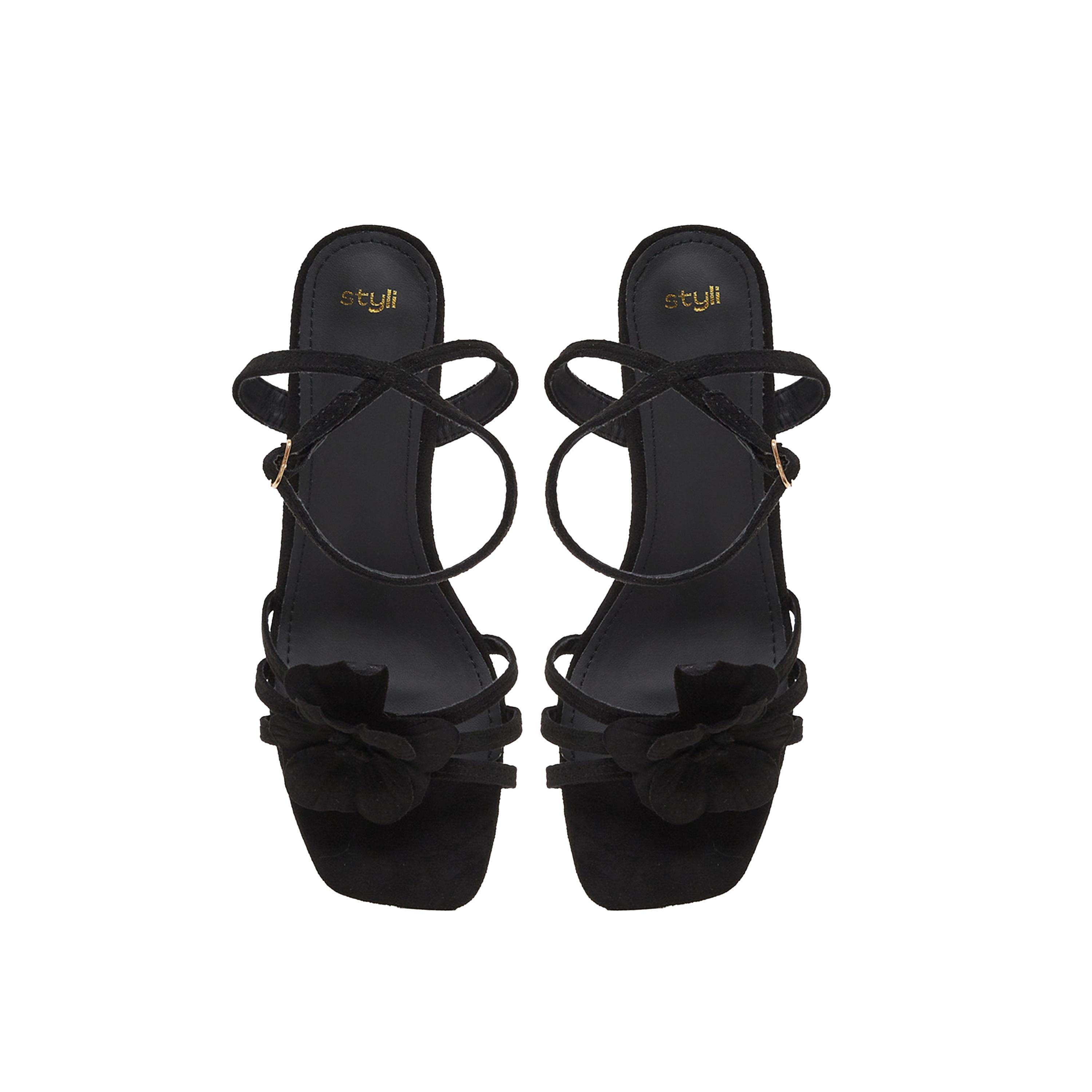 ستايلي - صندل بحزام كاحل ومقدمة مفتوحة وكعب صغير-women-shoes-heels-image-5
