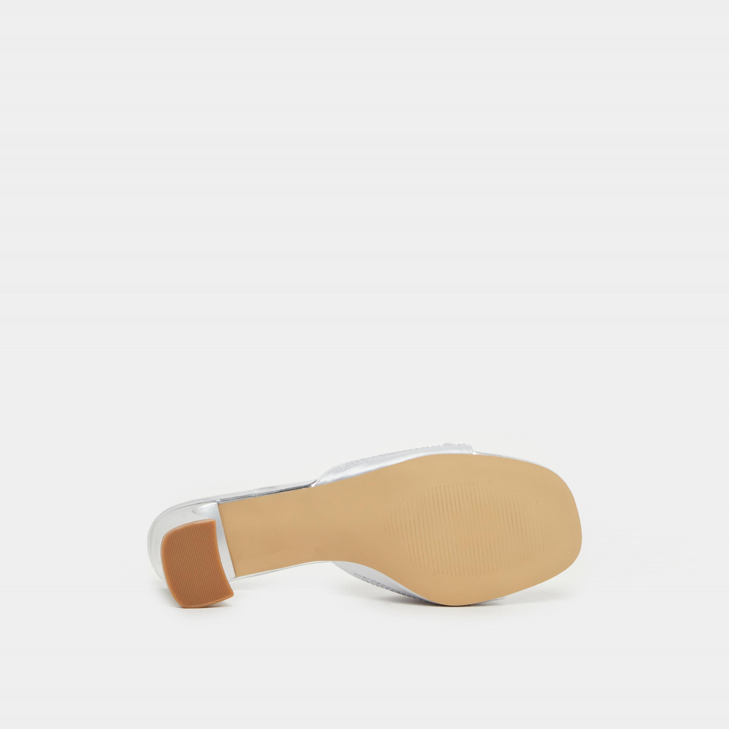 Styli Embellished Bow Block Heel Sandals-women-shoes-heels-image-6
