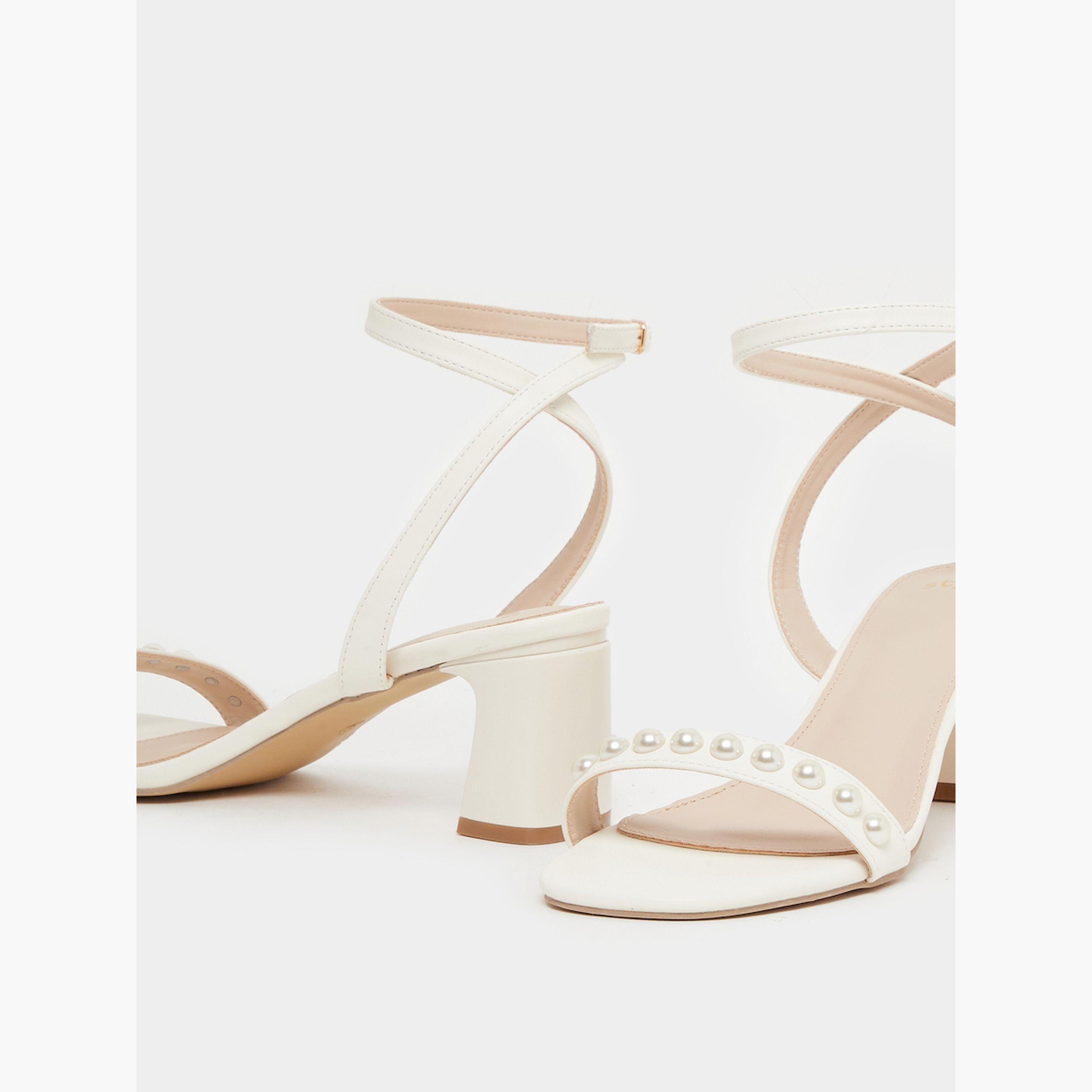ستايلي - صندل بكعب عريض وحزام للكاحل من اللؤلؤ الصناعي-women-shoes-sandals-heeled-image-3