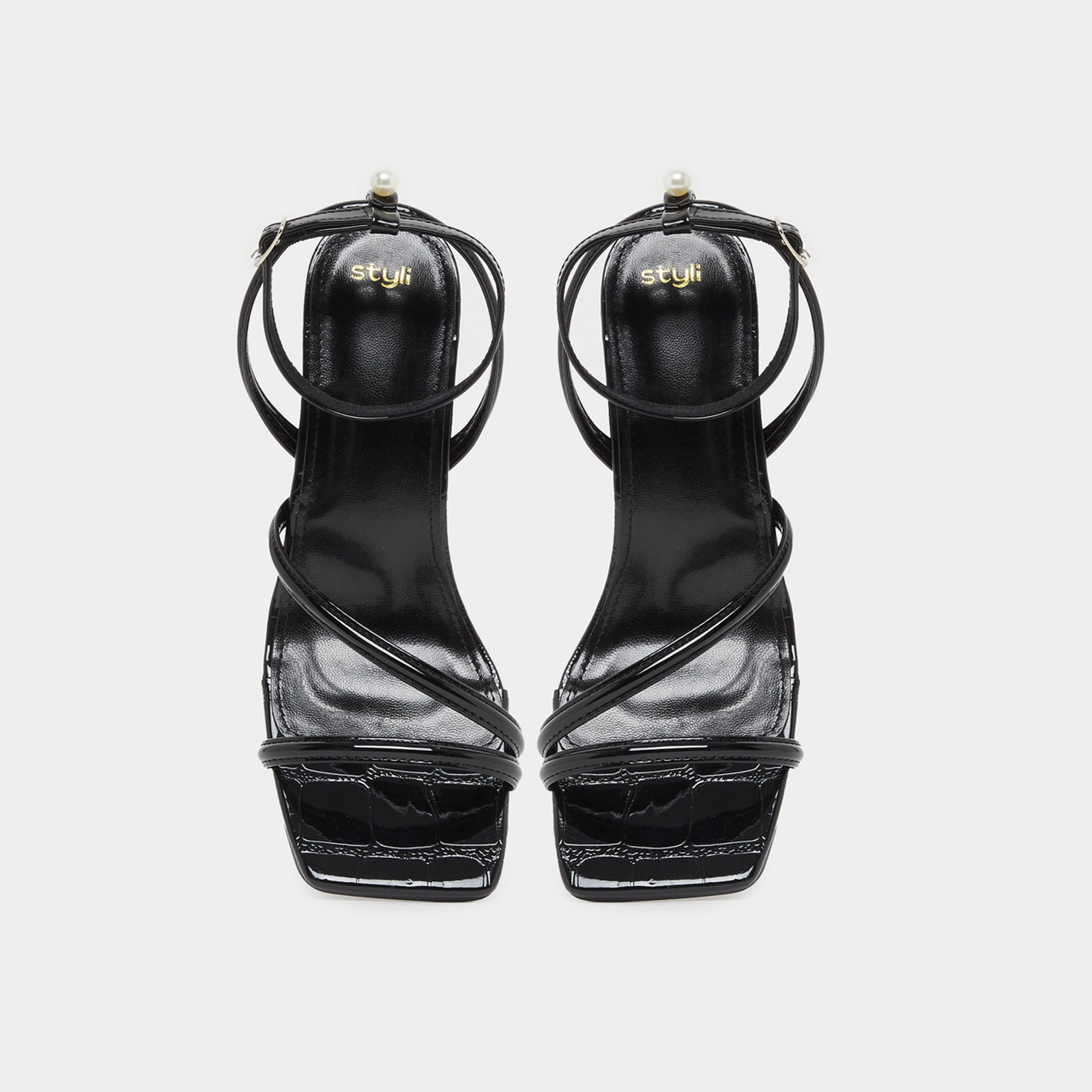 ستايلي - صندل ستيليتو بكعب عالٍ وحزام للكاحل مزين باللؤلؤ الصناعي-women-shoes-sandals-heeled-image-5