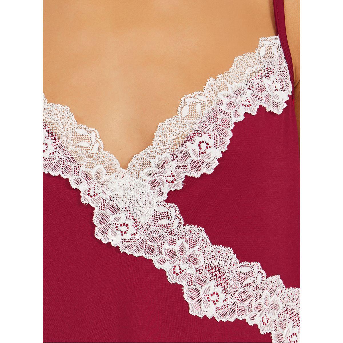 مجموعة من 3 - روب وبنطال بيجاما مع كامي بدانتيل-women-clothing-nightwear-pyjamas-longsets-image-5