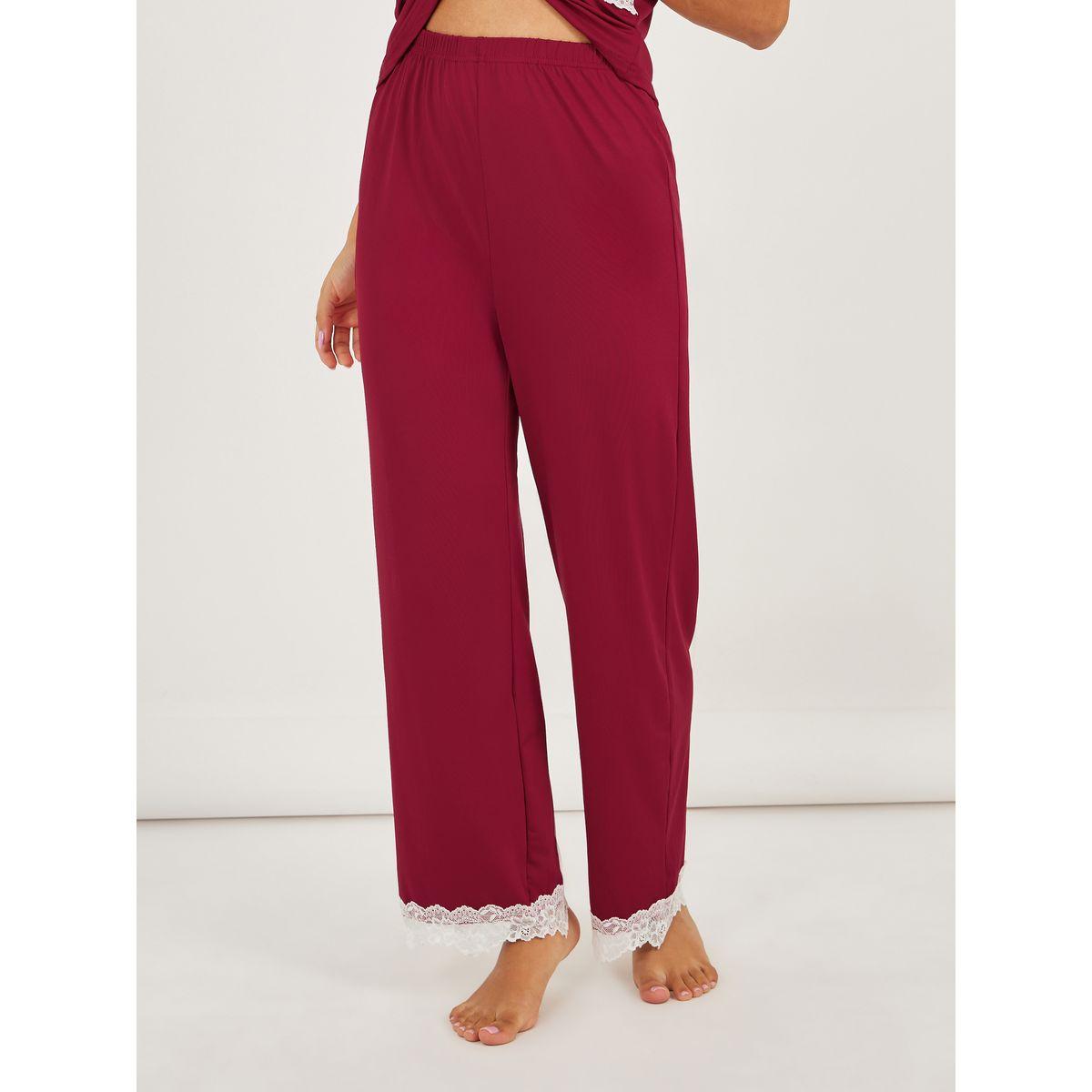 مجموعة من 3 - روب وبنطال بيجاما مع كامي بدانتيل-women-clothing-nightwear-pyjamas-longsets-image-6