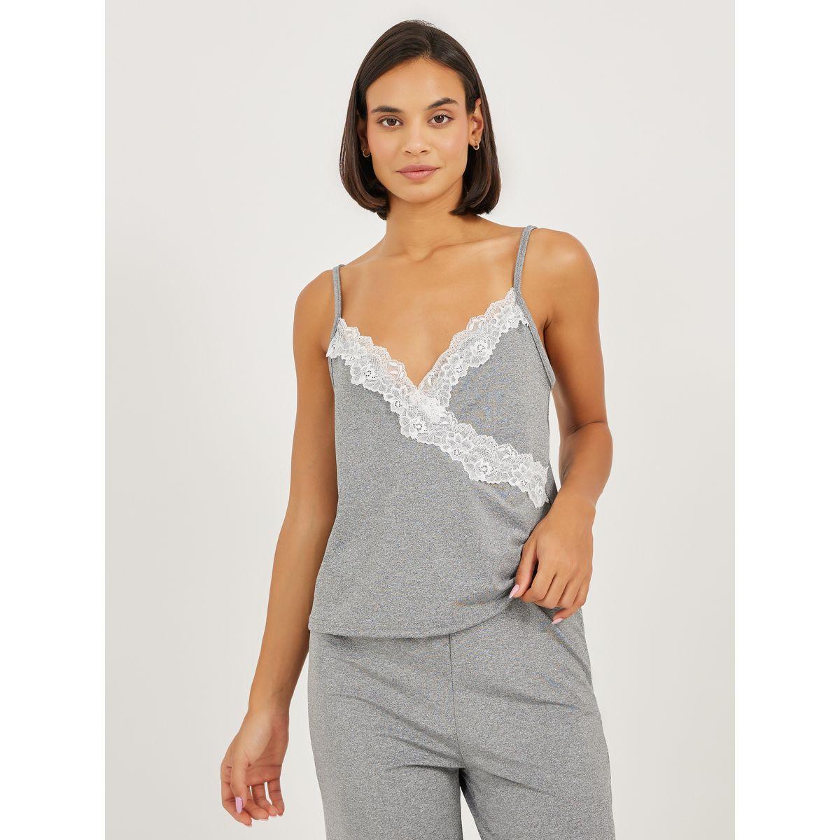 Styli Pack of 3 - Lace Trim Cami- Pyjama and Robe-women-clothing-nightwear-pyjamas-longsets-image-4