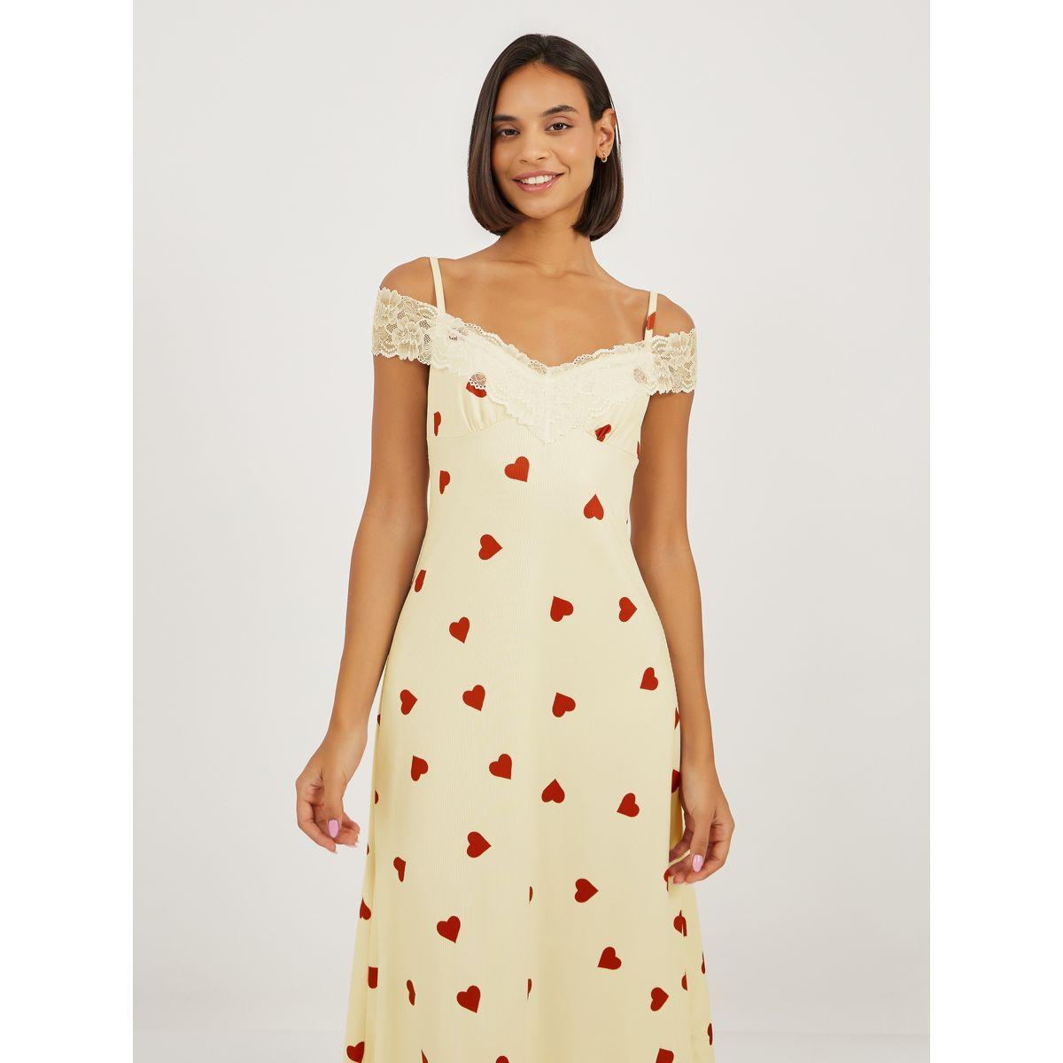 قميص نوم بأكتاف مكشوفة وتفاصيل دانتيل-women-clothing-nightwear-nighties-image-2