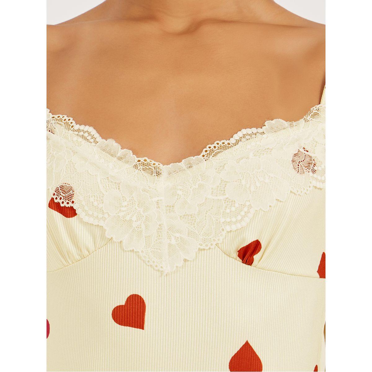 قميص نوم بأكتاف مكشوفة وتفاصيل دانتيل-women-clothing-nightwear-nighties-image-3