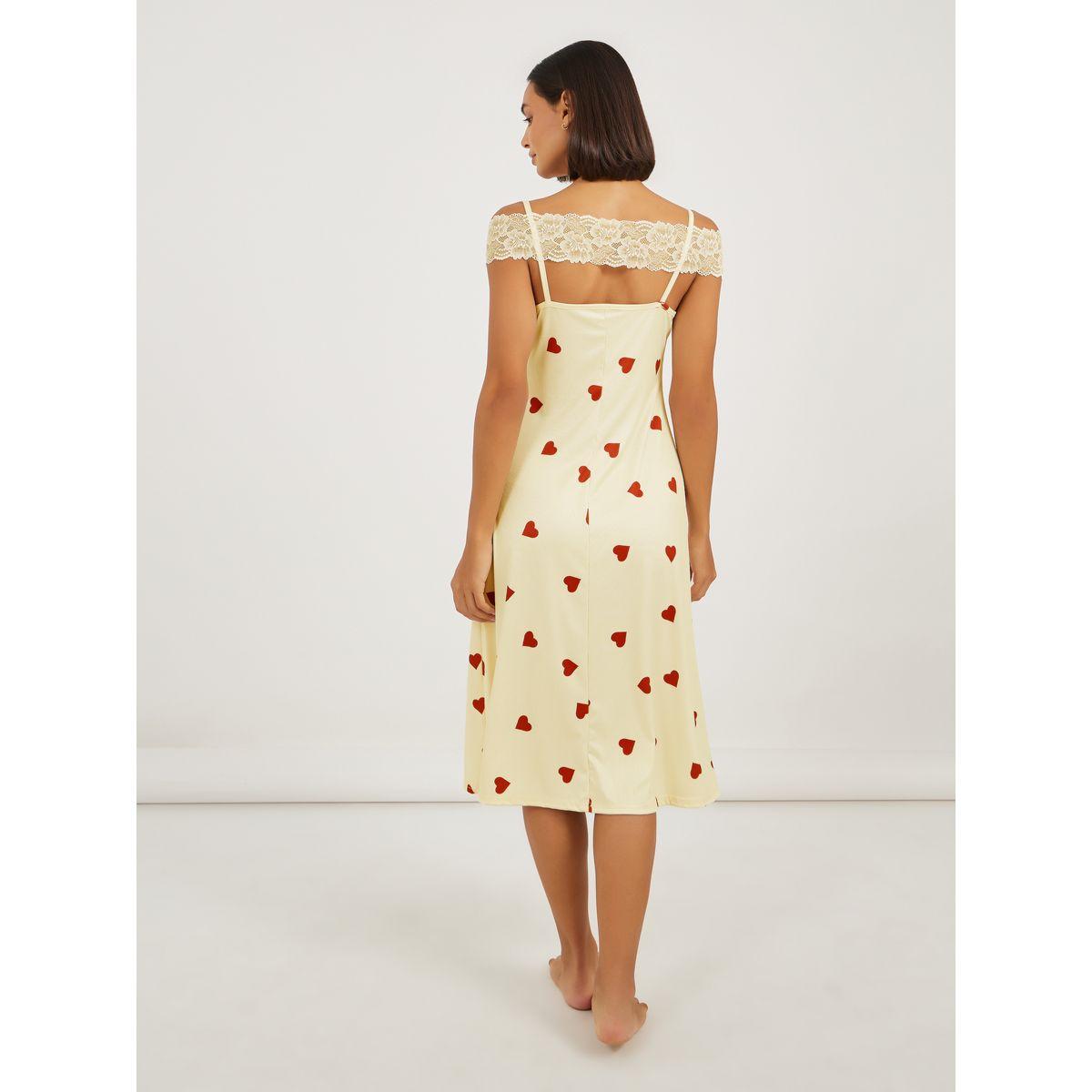 قميص نوم بأكتاف مكشوفة وتفاصيل دانتيل-women-clothing-nightwear-nighties-image-4