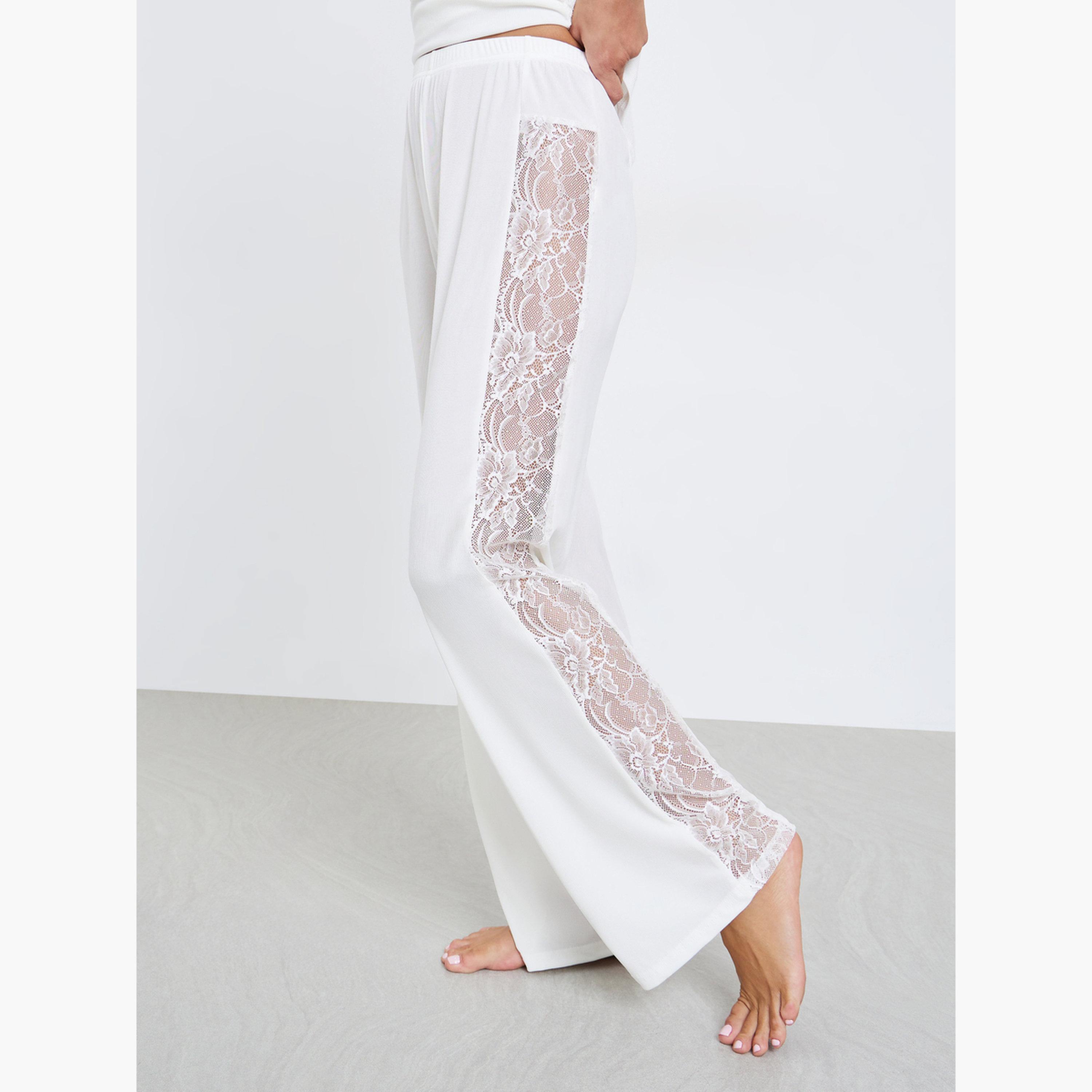 Styli Side Lace Insert Cami and Pyjama Set-women-clothing-nightwear-pyjamas-longsets-image-3
