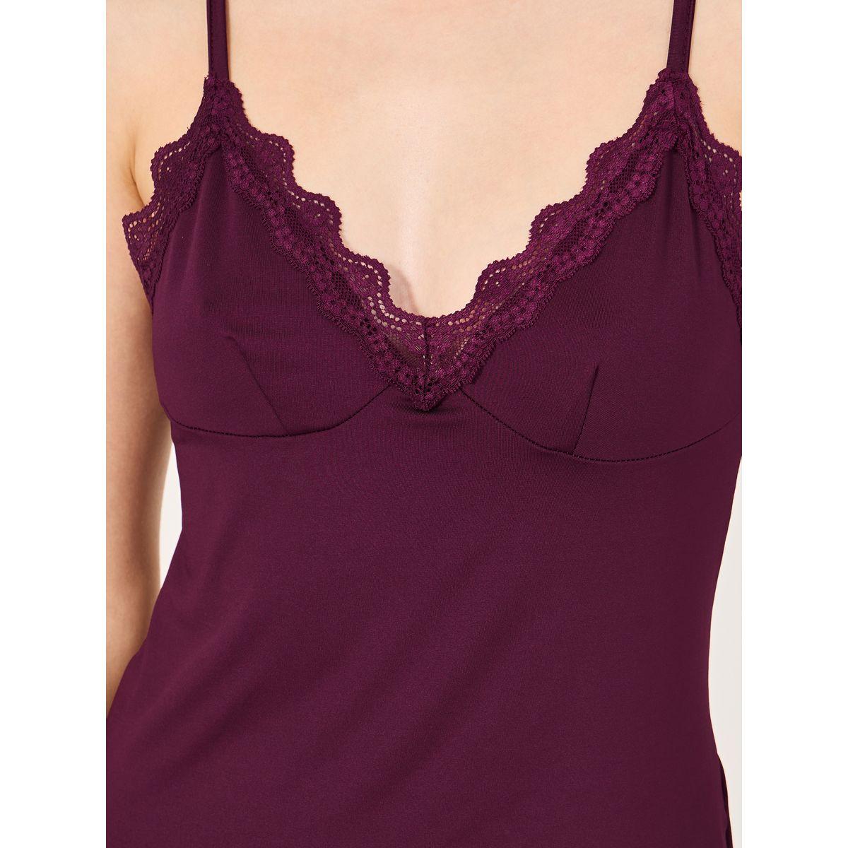 قميص نوم بتفاصيل دانتيل وشق جانبي-women-clothing-nightwear-nighties-image-3