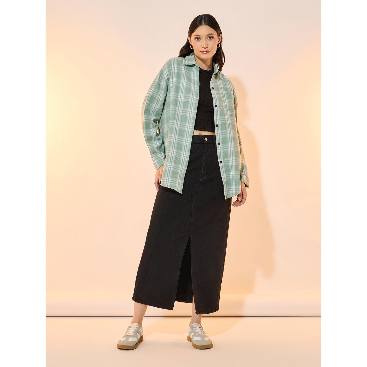 Take Two Checked Long Sleeve Oversized Shirt-women-clothing-shirtsandblouses-shirts-image-2