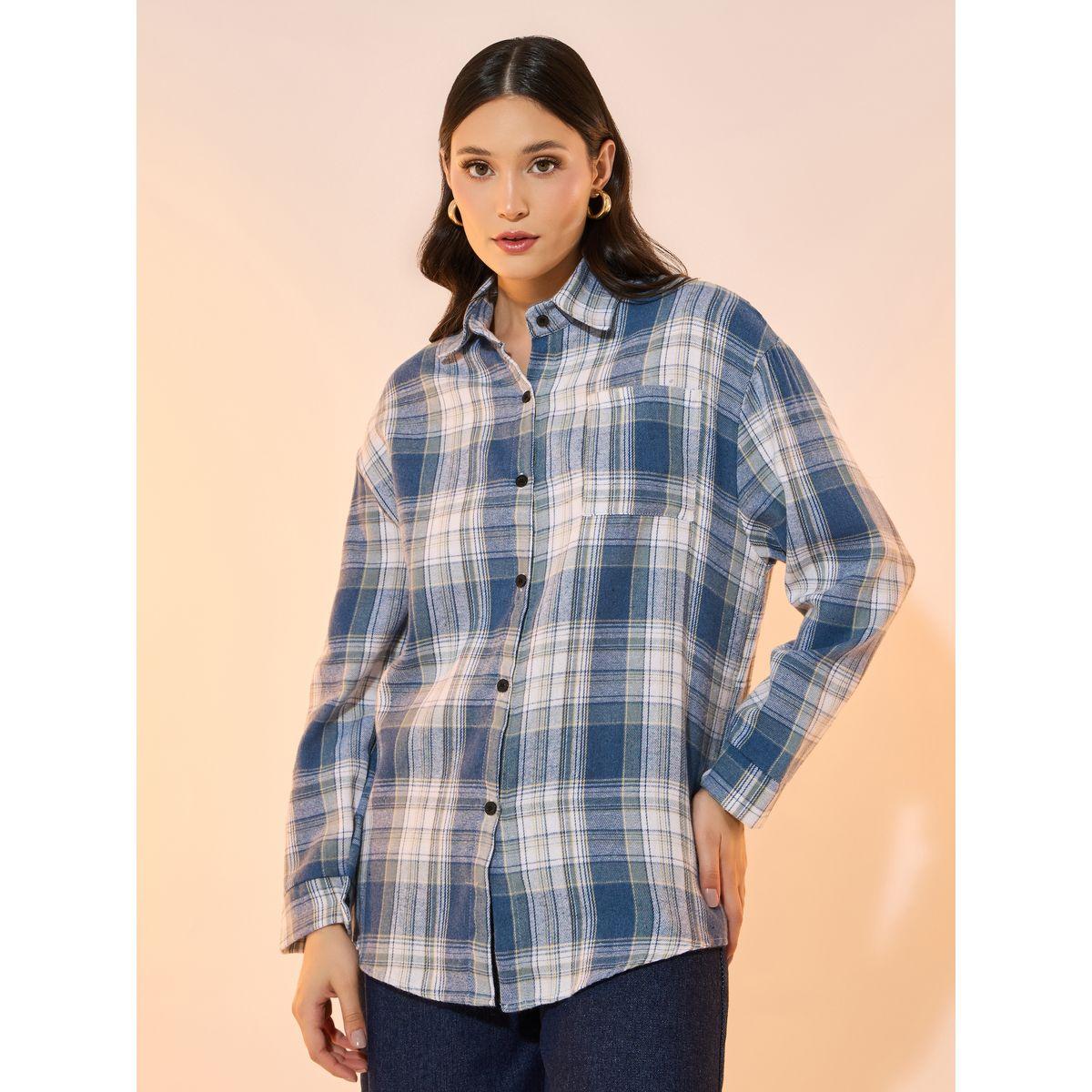 Take Two Checked Long Sleeve Oversized Shirt-women-clothing-shirtsandblouses-shirts-image-3