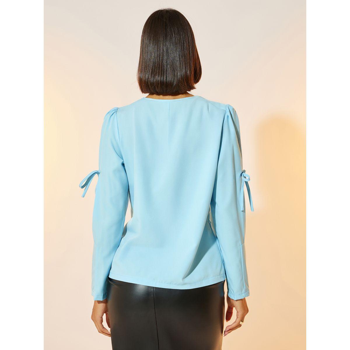 Take Two Solid Long Sleeve Tops with Tie Up Detail-women-clothing-shirtsandblouses-blouses-image-4