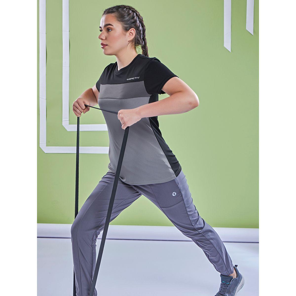 Technosport X Styli  Color Block Crew Neck Short Sleeve Top-sports-women-clothing-tshirtsandvests-image-7