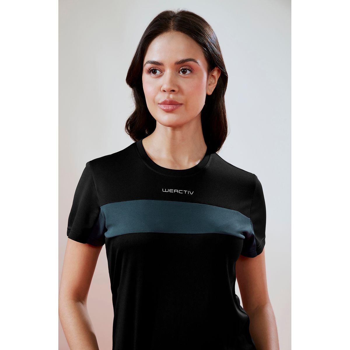Technosport X Styli  Color Block Crew Neck Short Sleeve Top-sports-women-clothing-tshirtsandvests-image-6