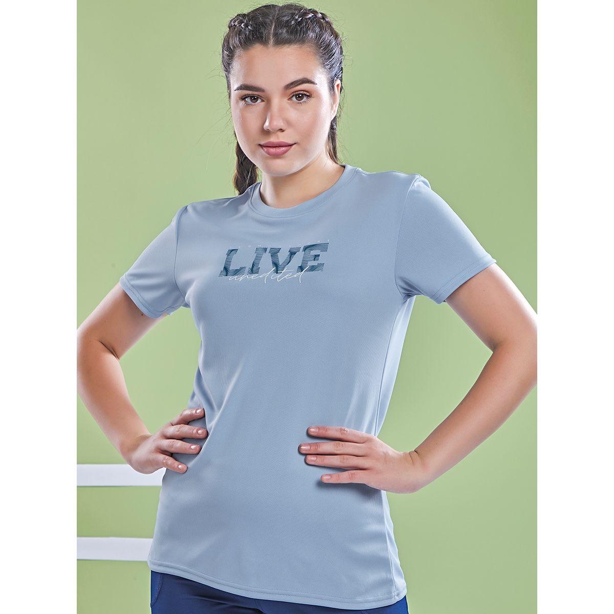 Technosport X Styli  Graphic Print Crew Neck Short Sleeve Top-women-clothing-sportswearandactivewear-tshirtsandvests-image-1