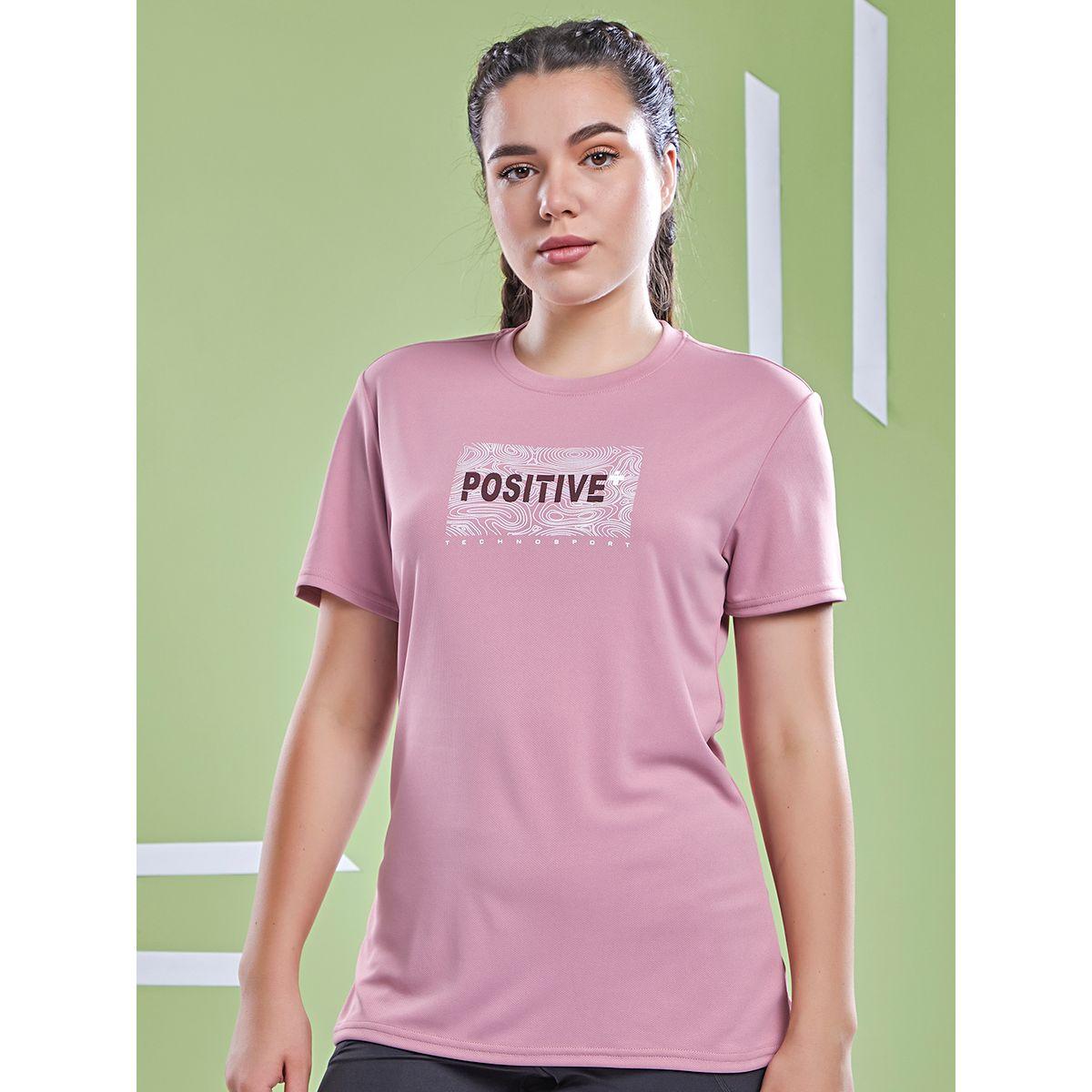 Technosport X Styli  Graphic Print Crew Neck Short Sleeve Top-women-clothing-sportswearandactivewear-tshirtsandvests-image-2
