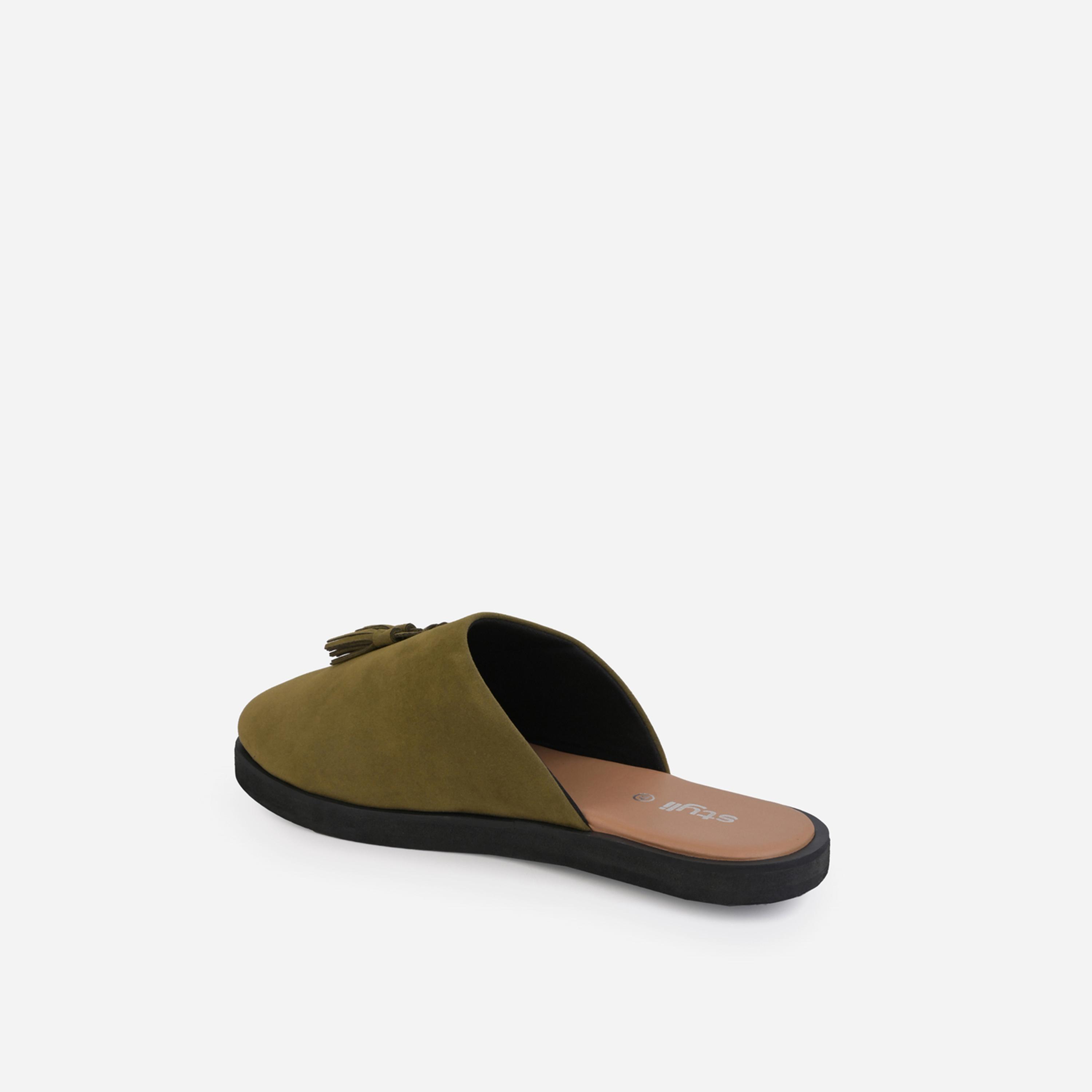Styli Suede Clogs with Tassel Detail-men-shoes-flipflopsandslides-image-4