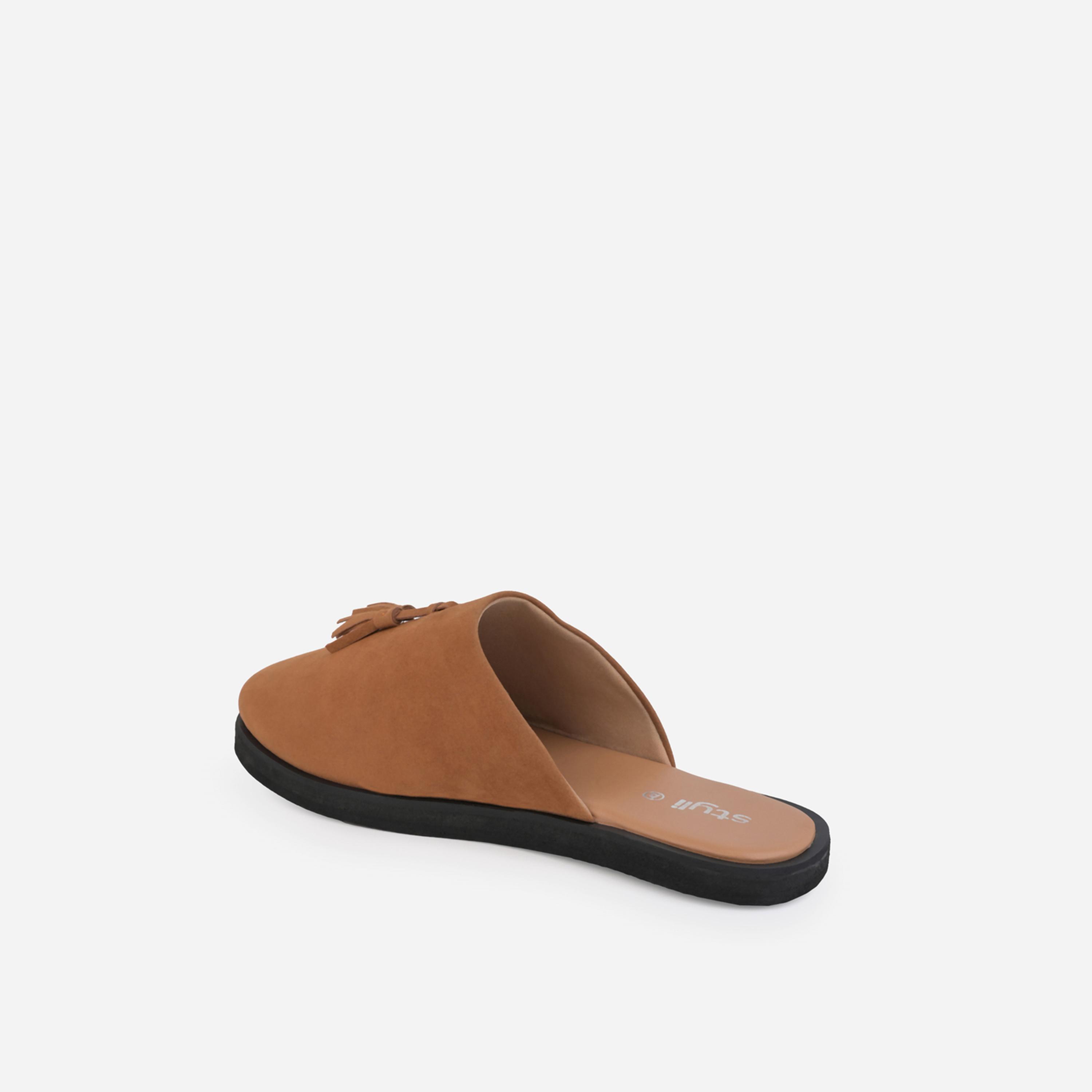Styli Suede Clogs with Tassel Detail-men-shoes-flipflopsandslides-image-4