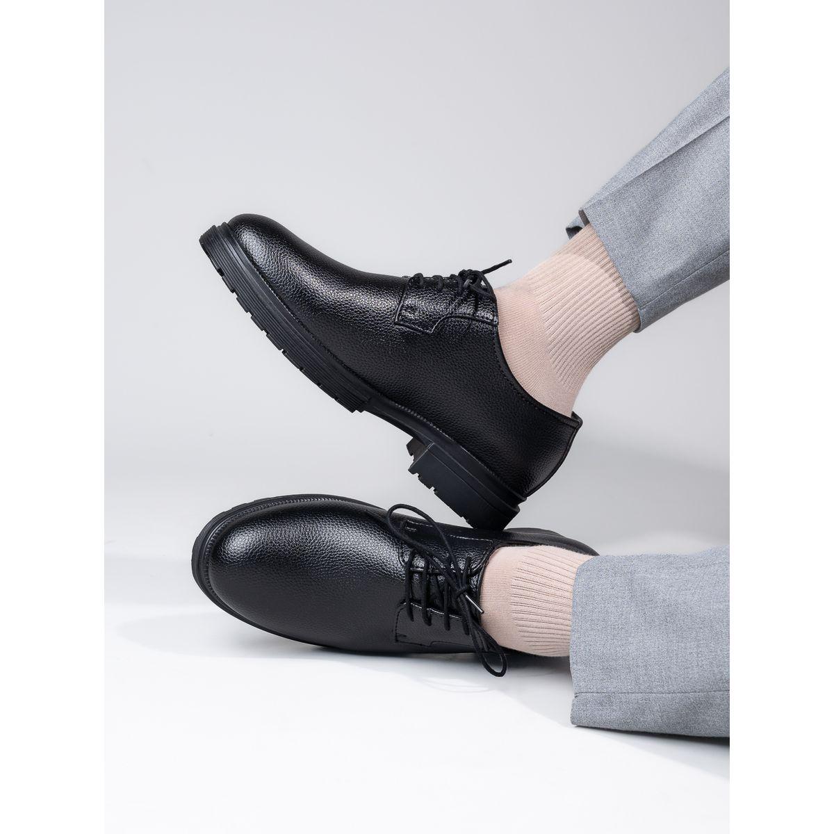 حذاء اكسفورد بجلد صناعي ورباط غلق-men-shoes-formalshoes-image-1