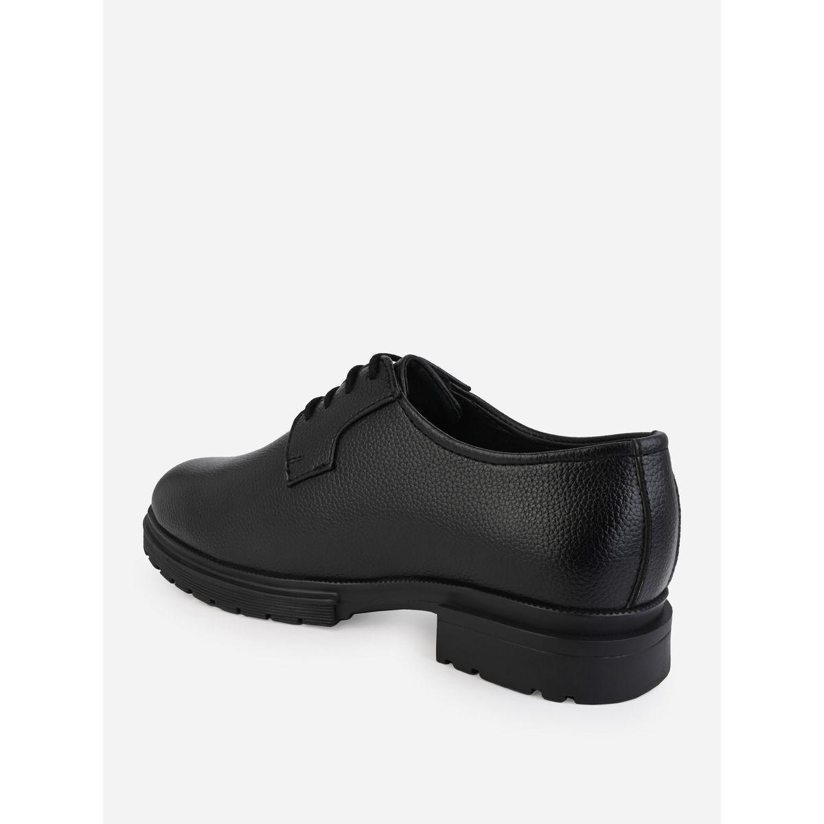 Textured Faux Leather Lace Up Oxford Shoes-men-shoes-formalshoes-image-5