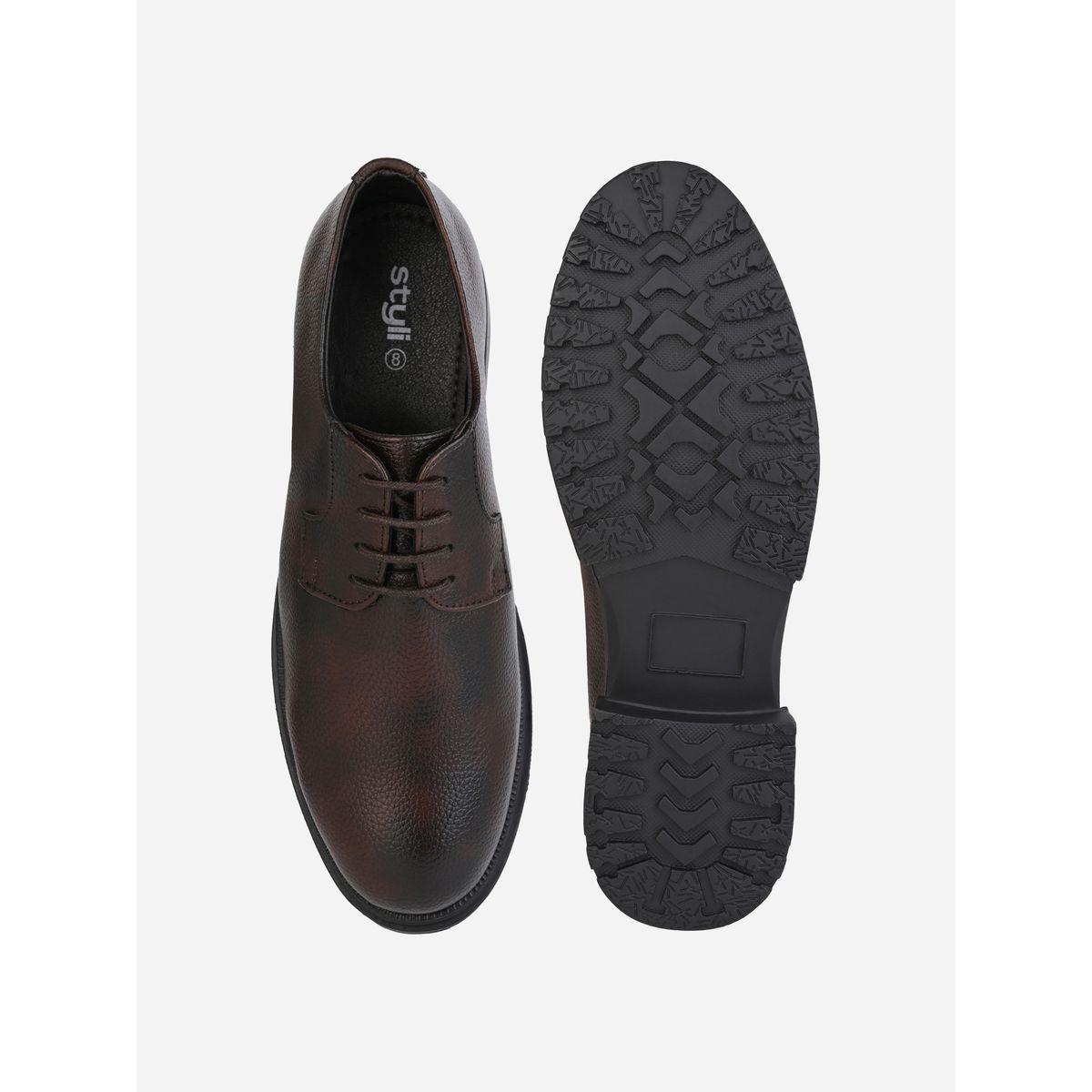 حذاء اكسفورد بجلد صناعي ورباط غلق-men-shoes-formalshoes-image-6