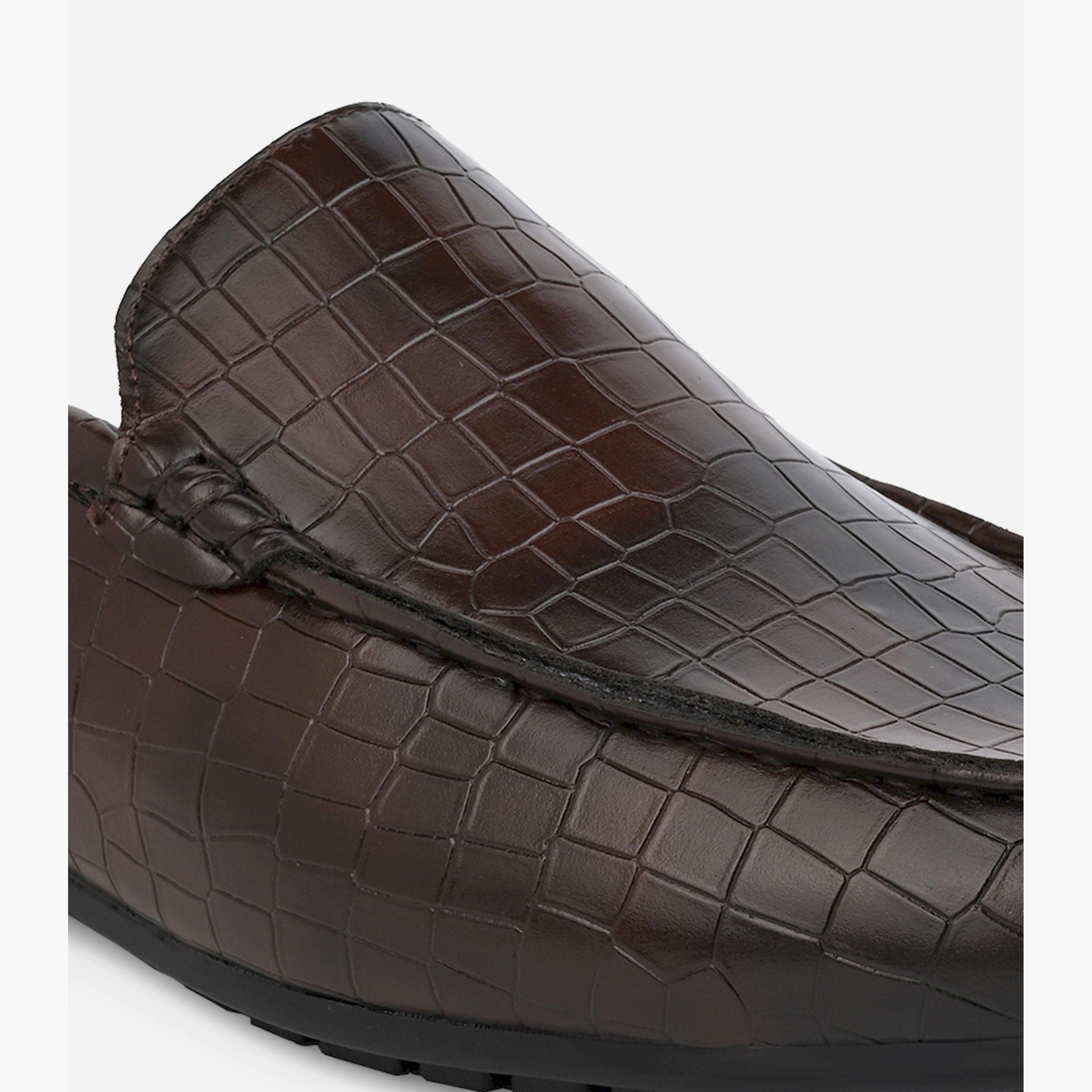 Styli Snake Skin Textured Slip On Mules-men-shoes-loafersandmoccasins-image-6