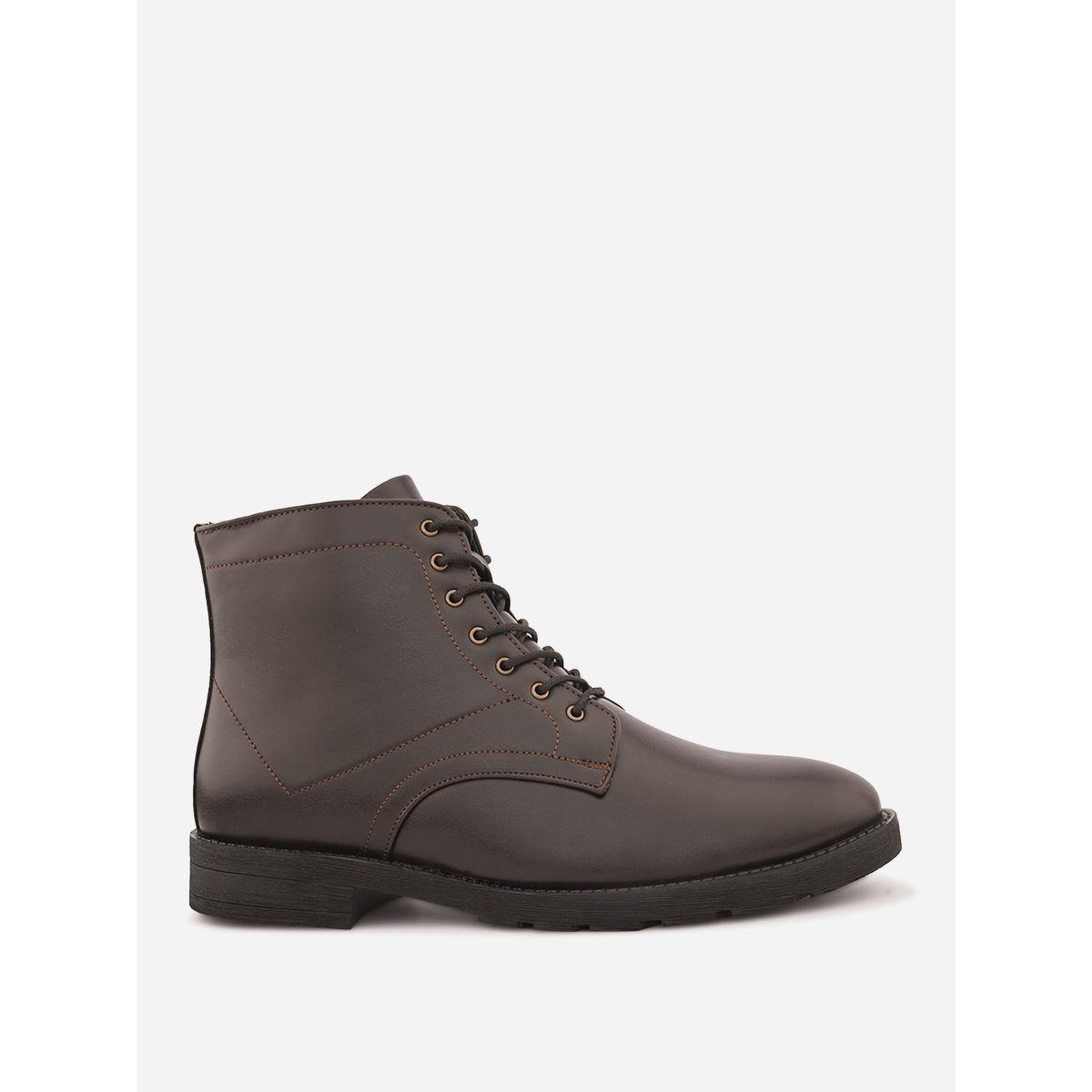 Styli Lace Up Ankle Boots with Side Zipper-men-shoes-boots-image-3