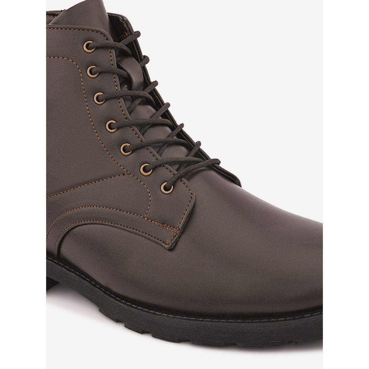 Styli Lace Up Ankle Boots with Side Zipper-men-shoes-boots-image-6