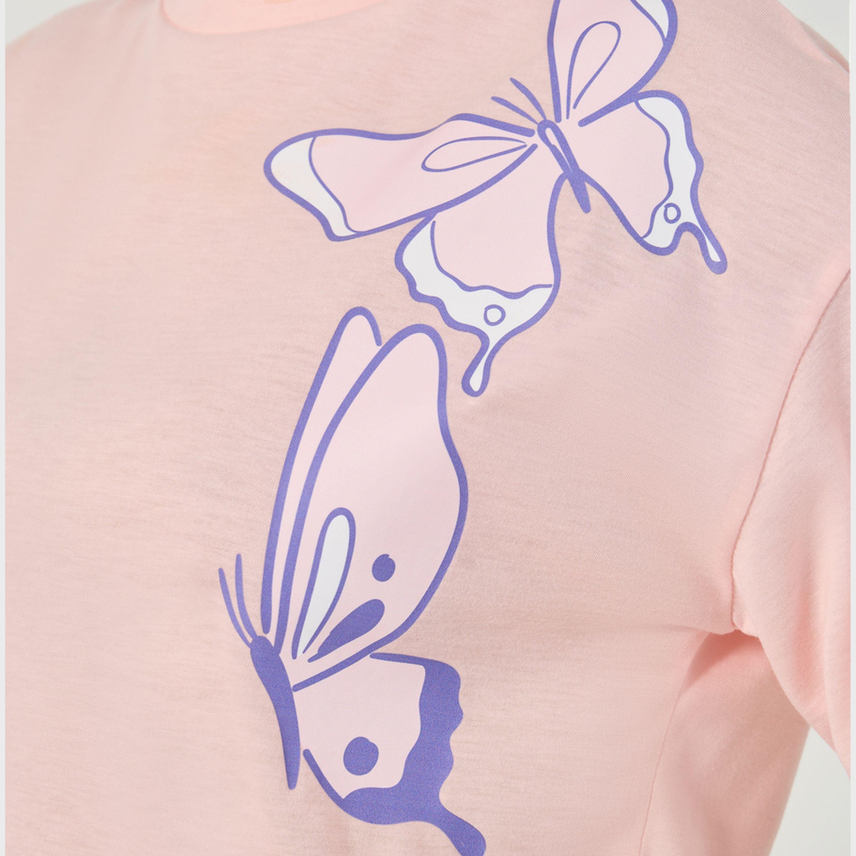 Styli Graphic Print Drop Shoulder T-Shirt And Pyjama Set-women-clothing-nightwear-pyjamas-longsets-image-4