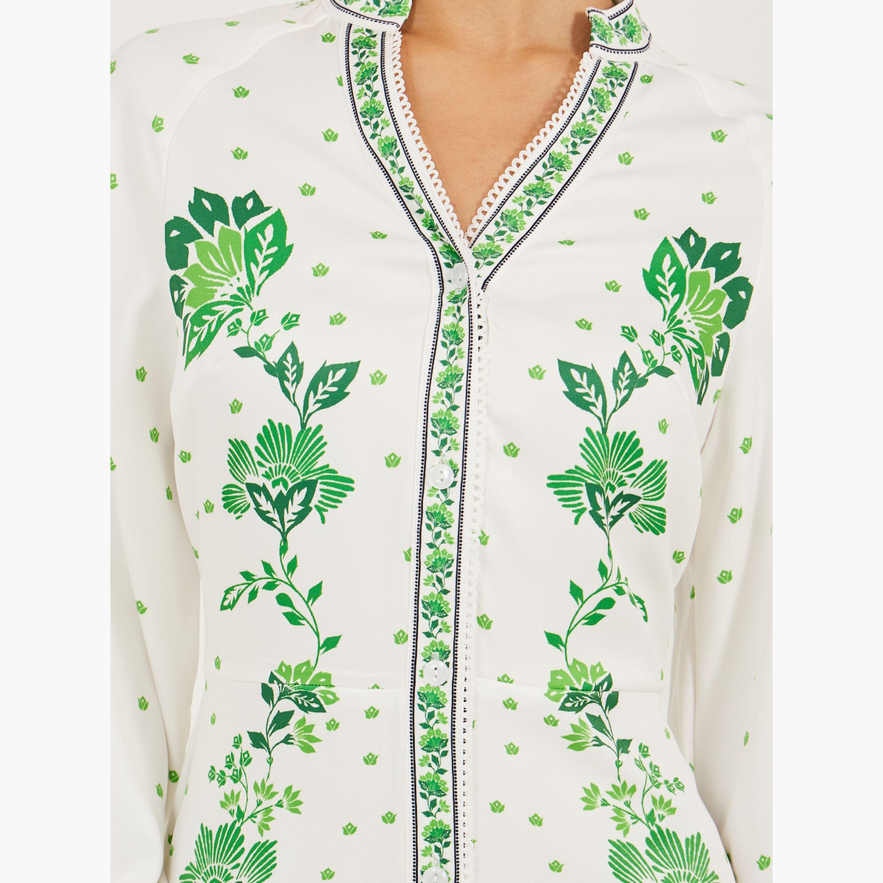 ستايلي - فستان ميدي بأكمام منفوخة وقصة A-women-clothing-dresses-image-4
