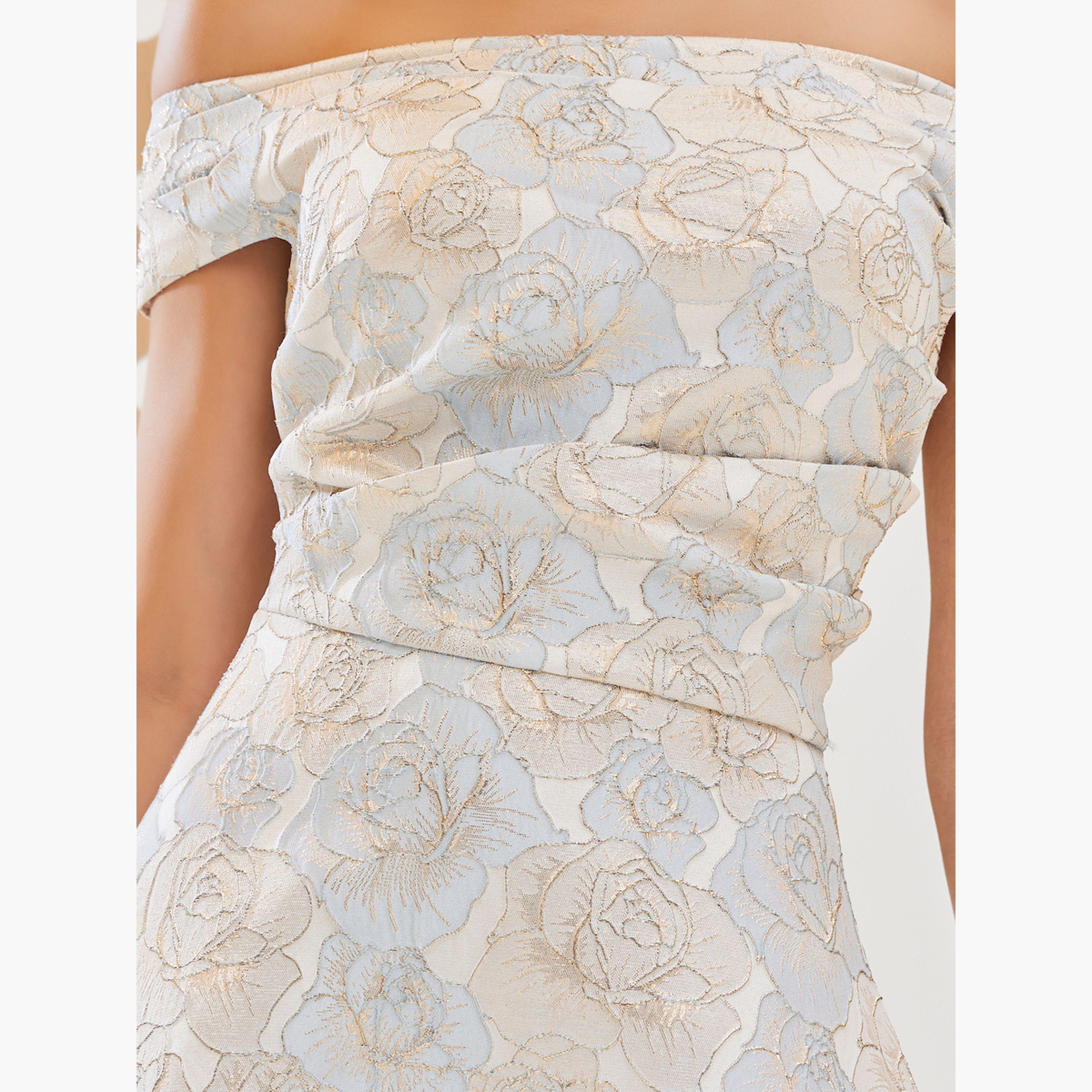 Styli Floral Print Bardot Nek Sleeveless A-Line Maxi Dress-women-clothing-dresses-image-4