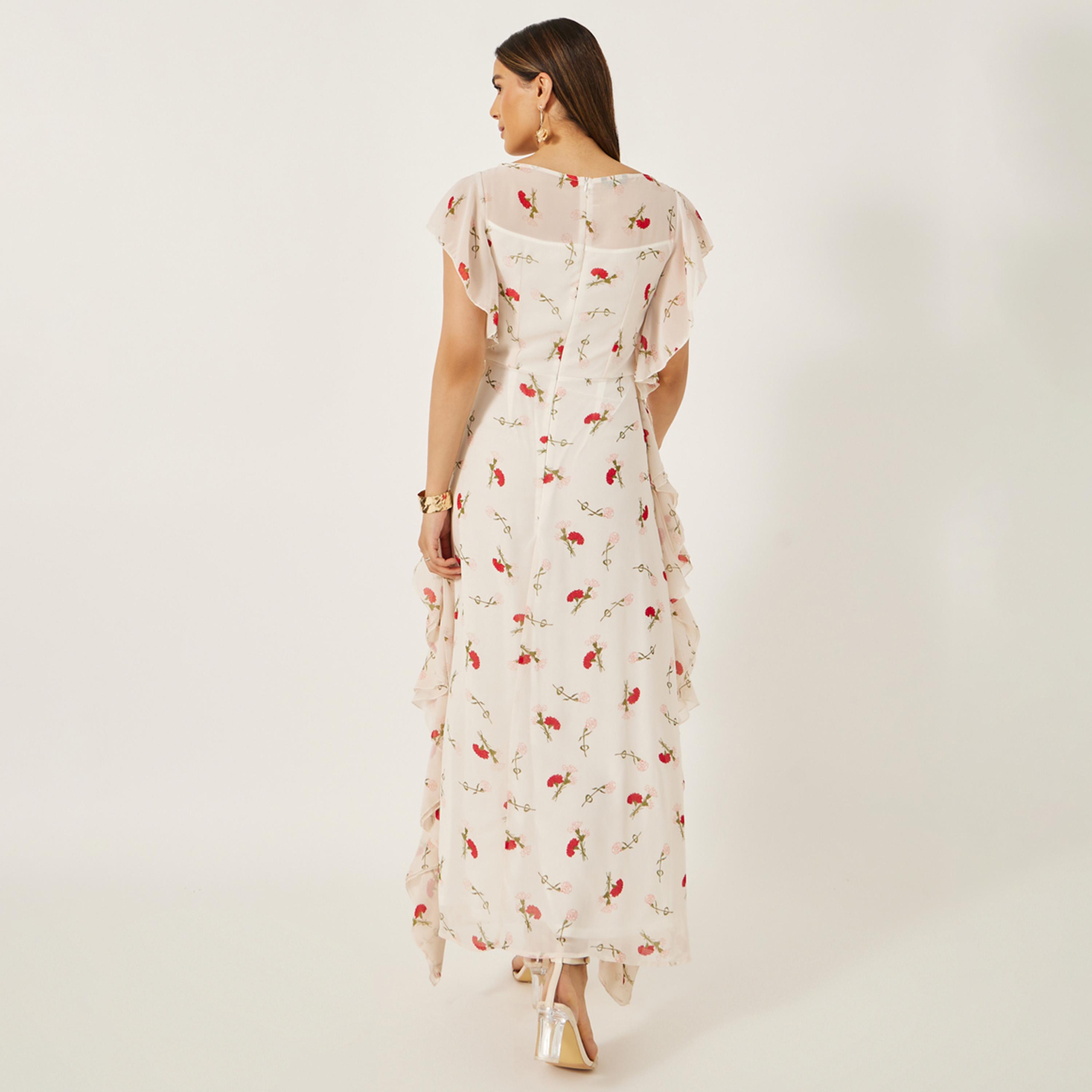 Styli Printed Ruffled Hem Sleeveless Sheath Maxi Dress-women-clothing-dresses-image-6